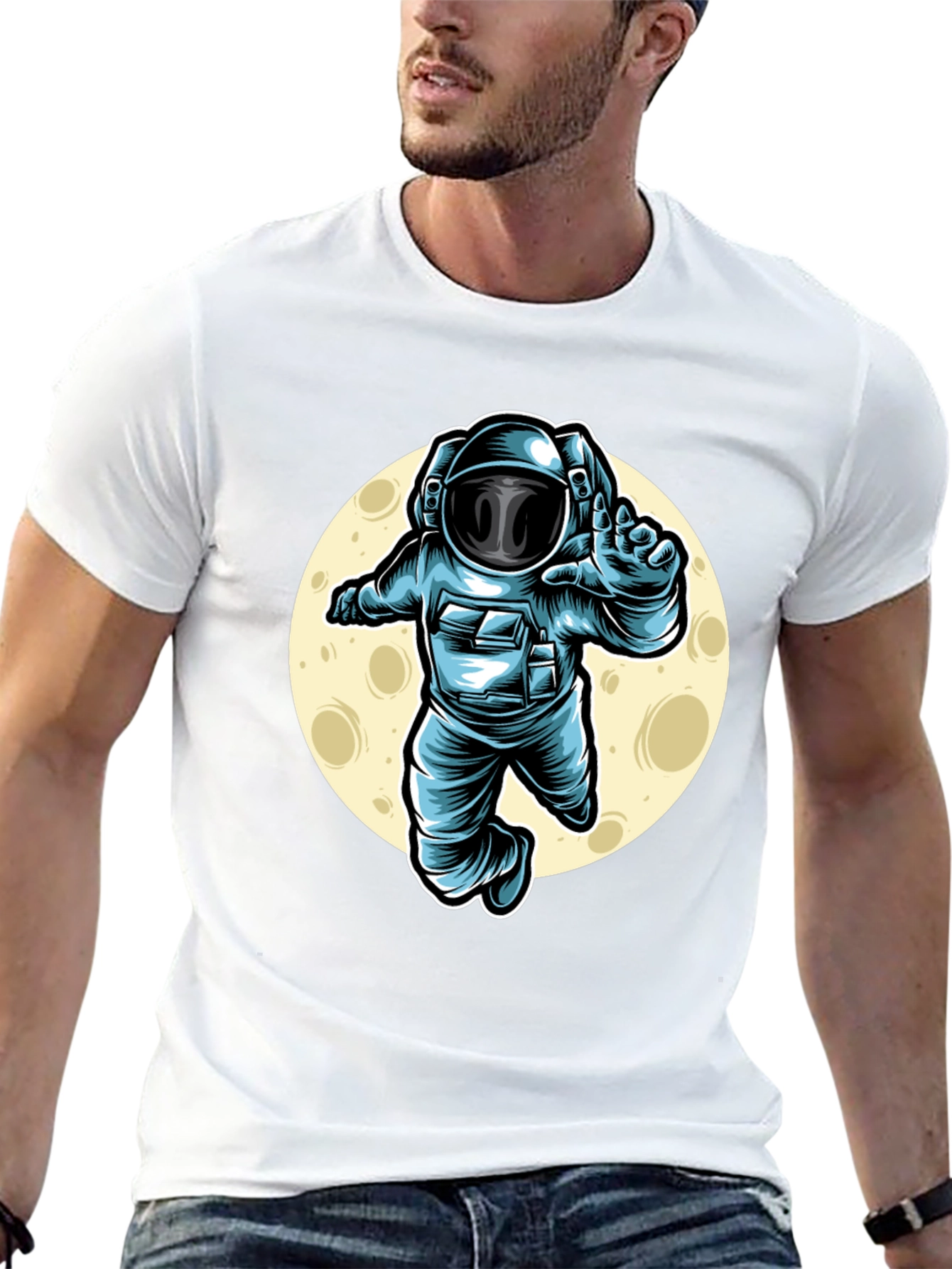 Astronaut Graphic T-Shirt - Space Adventure Tee