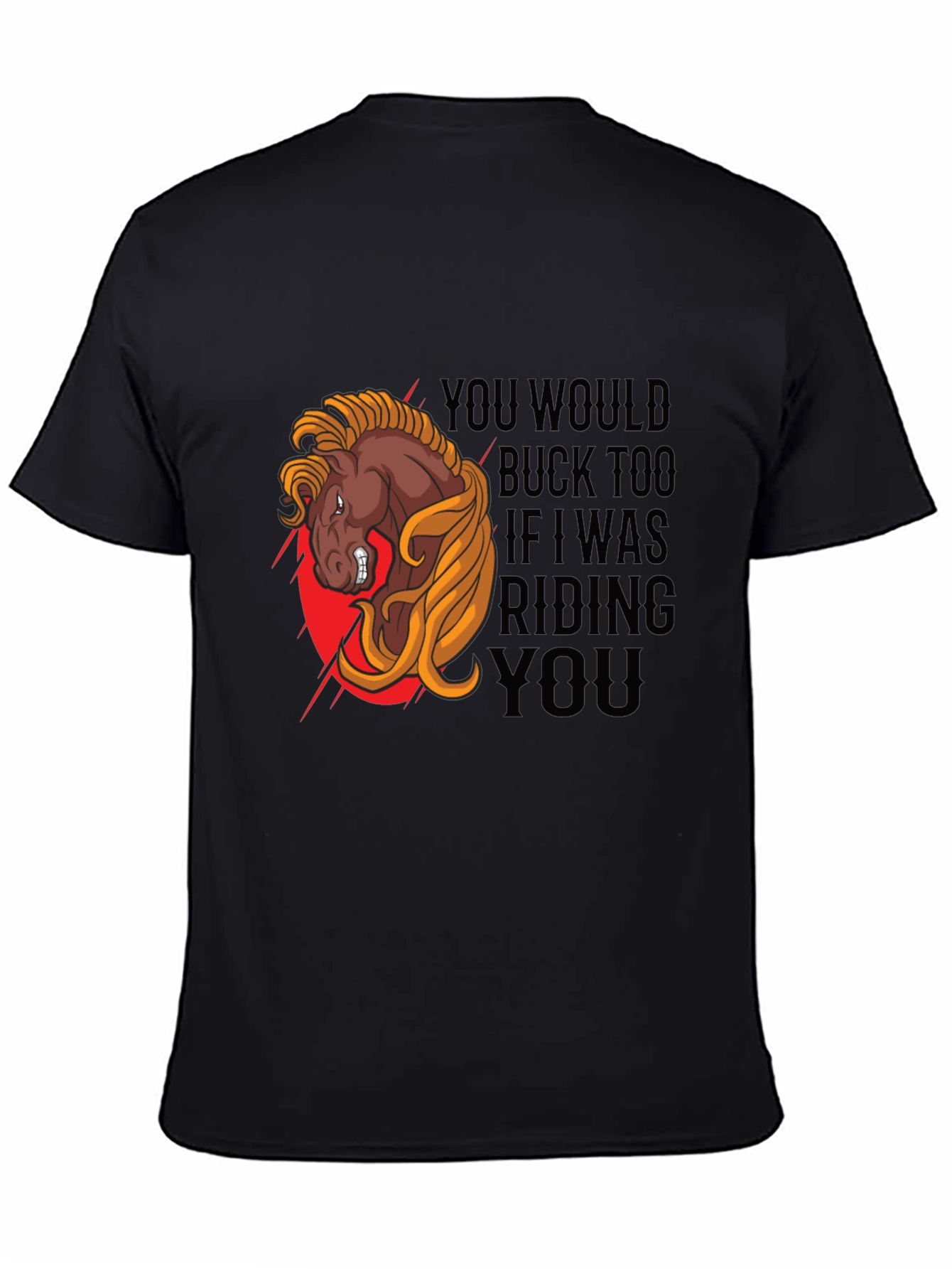 Funny Horse Riding Graphic T-Shirt