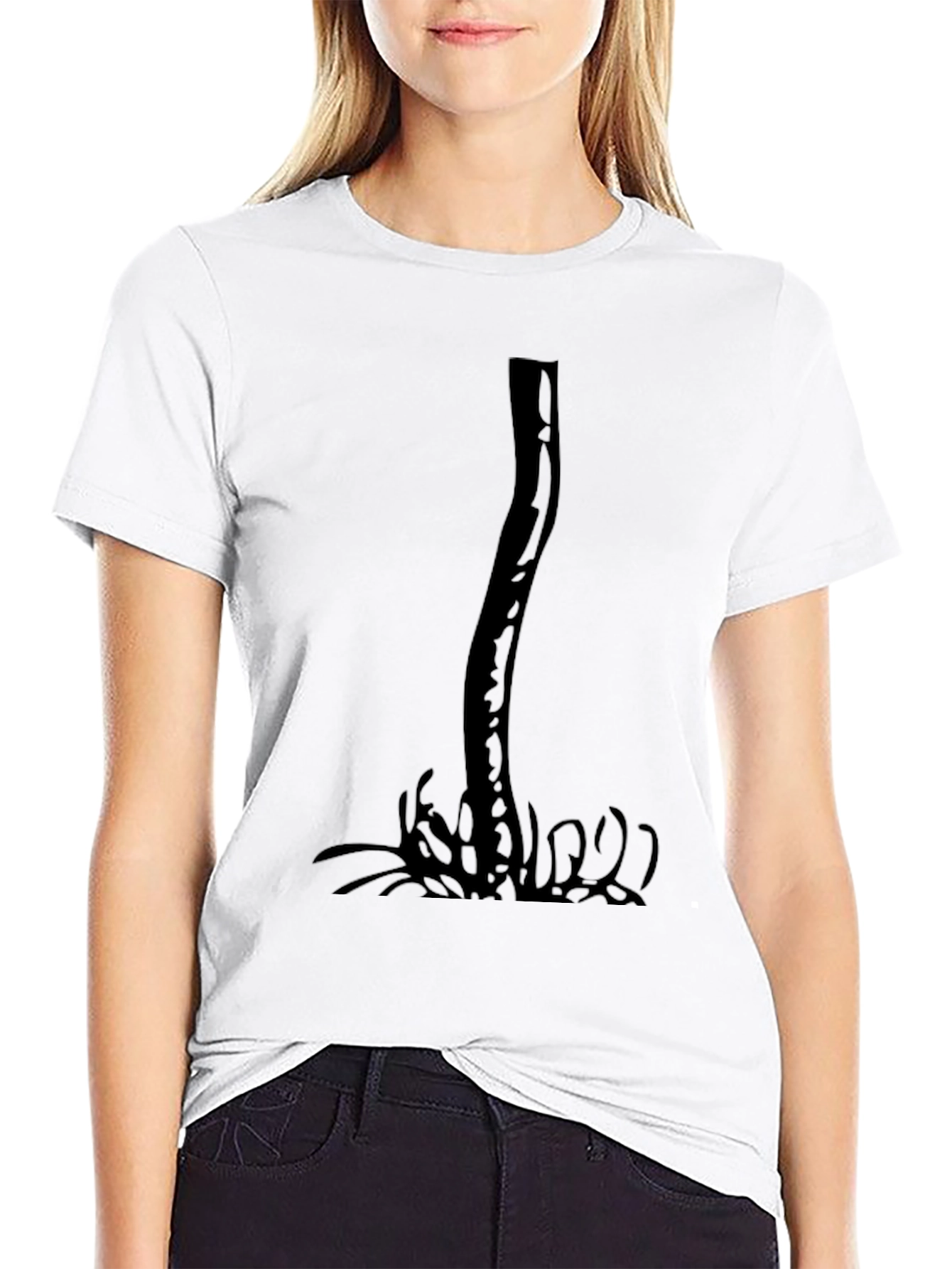 Black Tree Graphic Tee - Nature Inspired Style