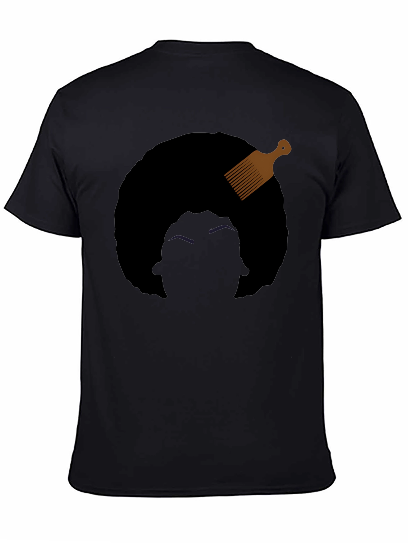 Afro Pick Graphic Tee - Black