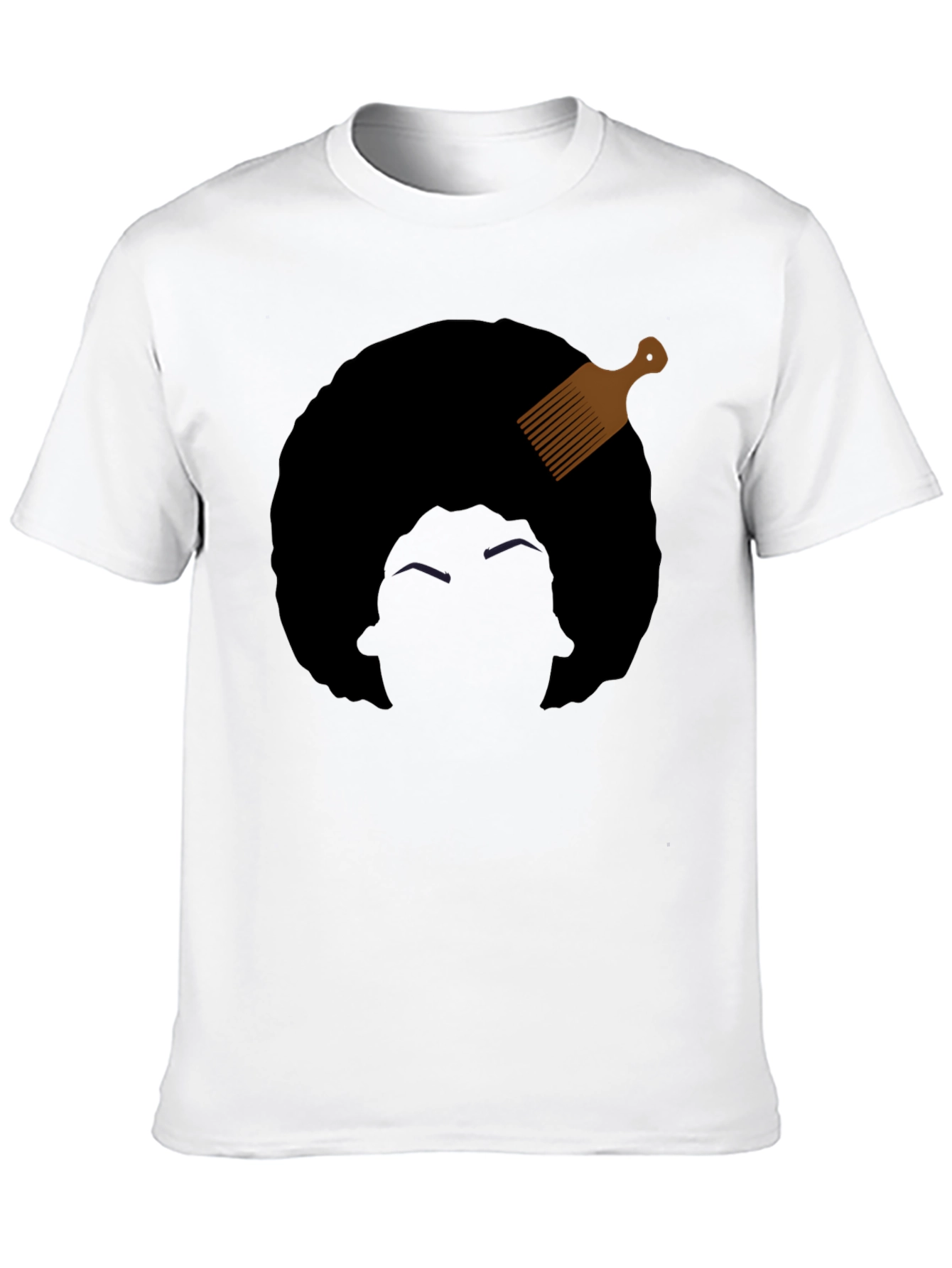 Afro Pick Graphic Tee - Black