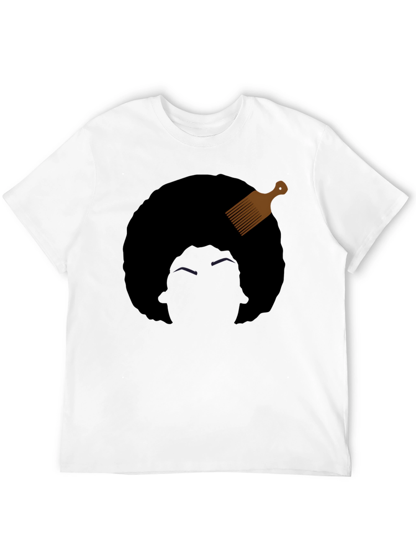 Afro Pick Graphic Tee - Black