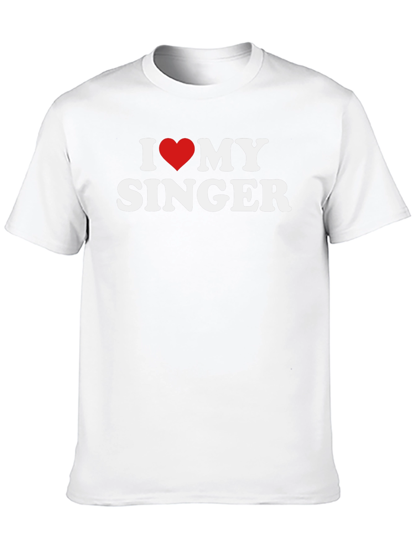 I Love My Singer T-Shirt - Black