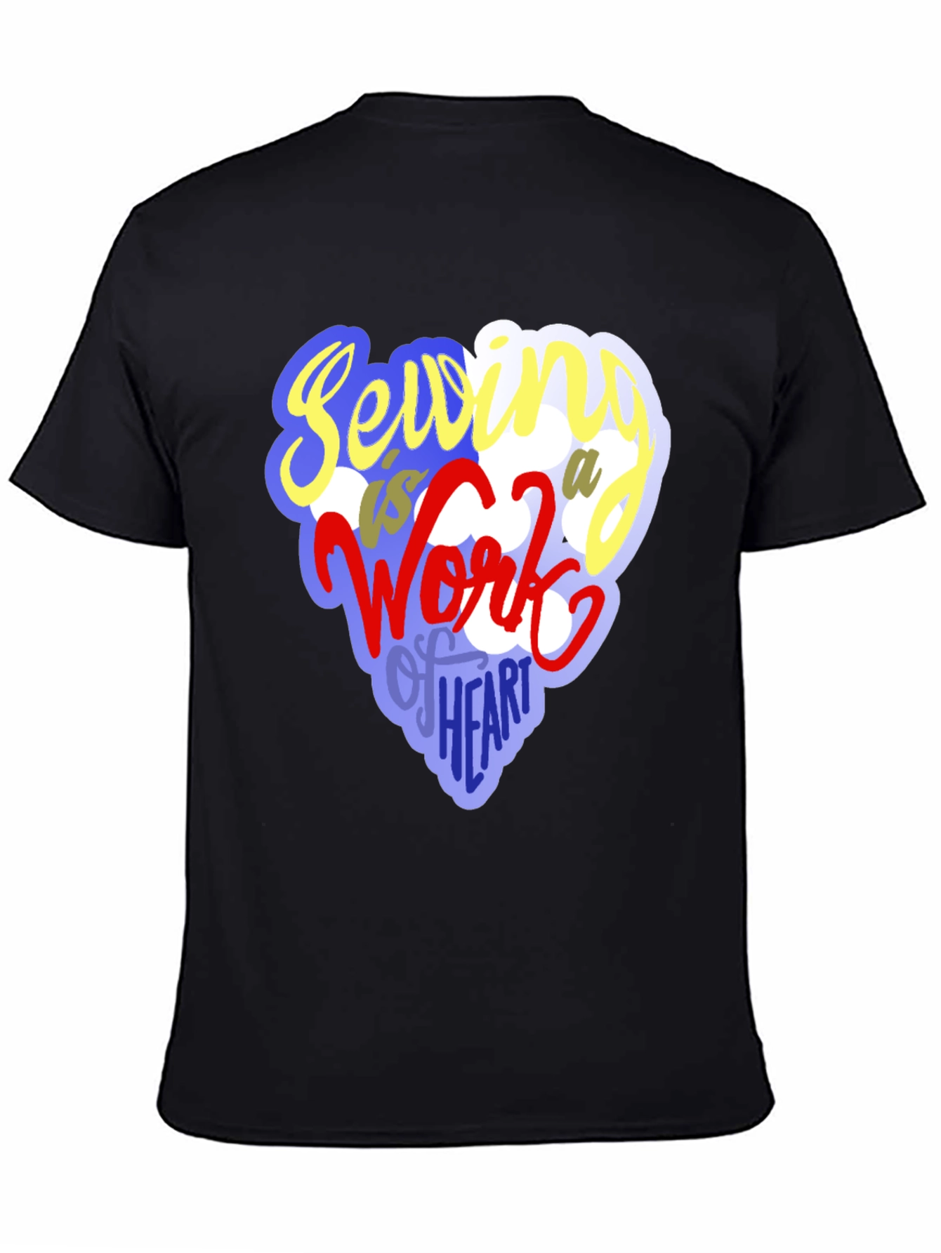 Sewing Heart T-Shirt - Unique Crafting Design