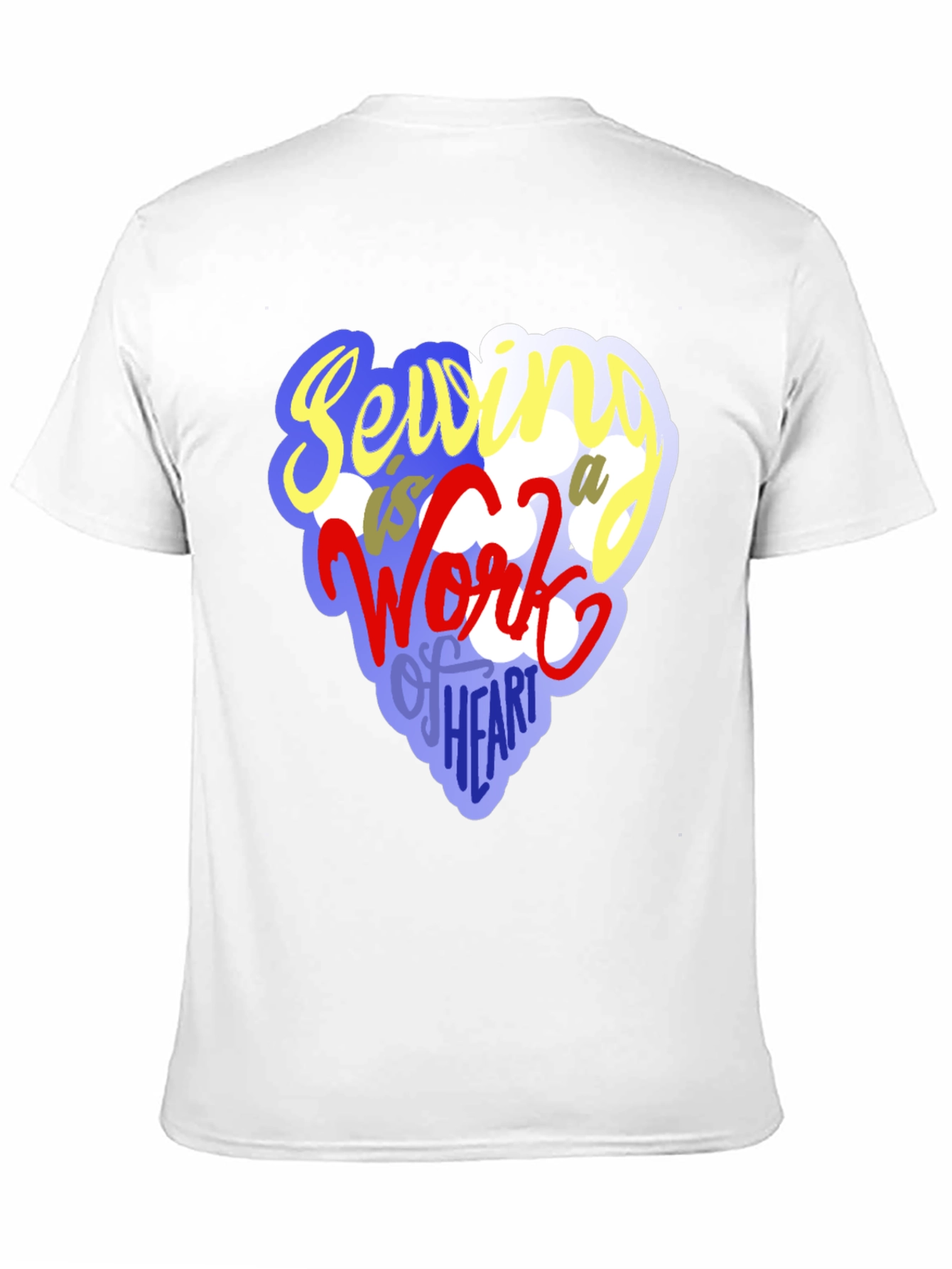 Sewing Heart T-Shirt - Unique Crafting Design