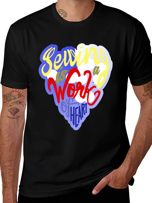 Sewing Heart T-Shirt - Unique Crafting Design