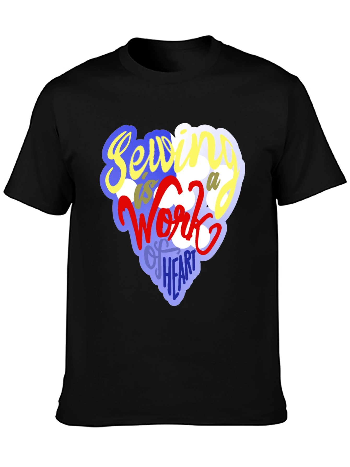 Sewing Heart T-Shirt - Unique Crafting Design