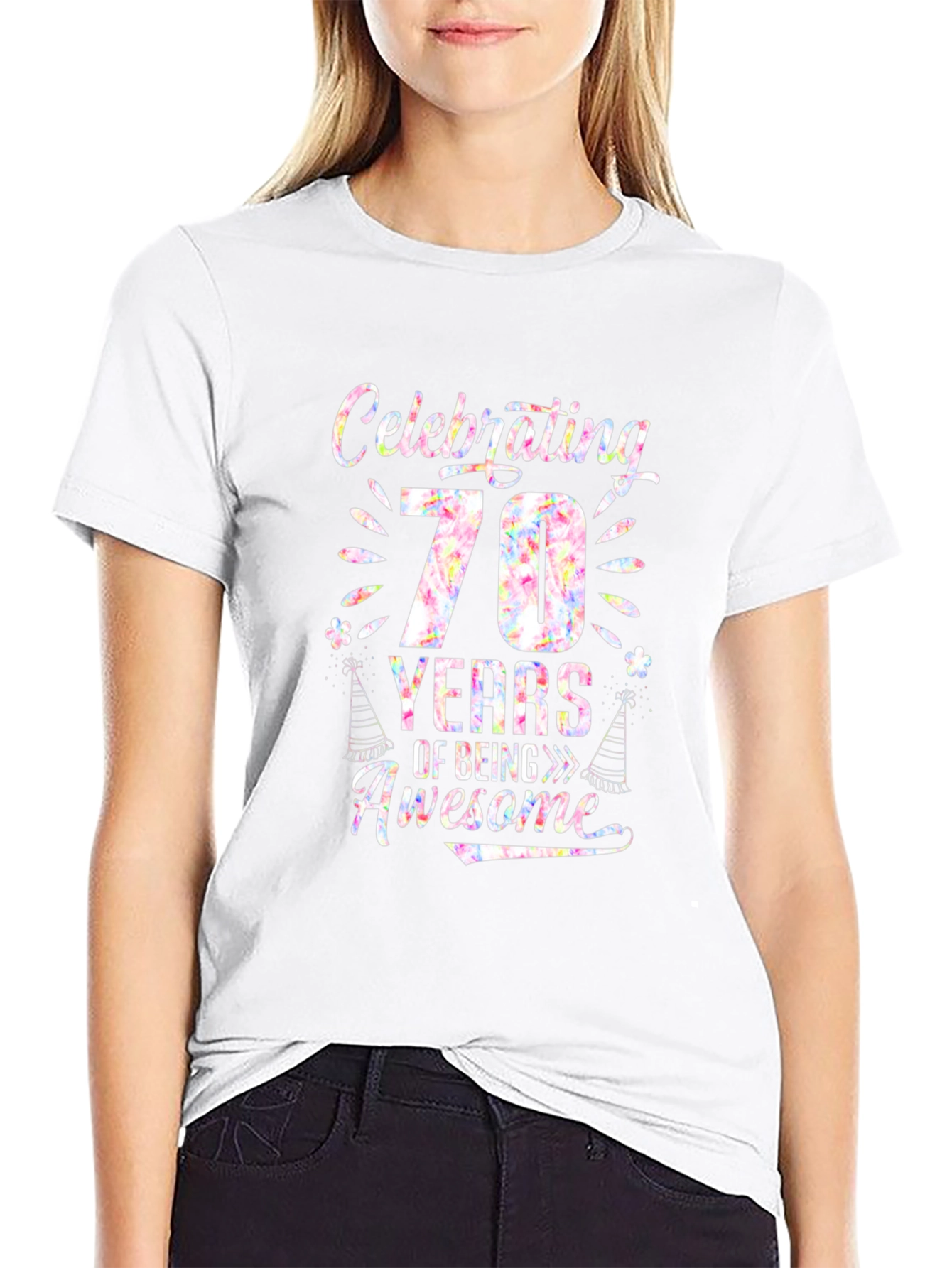 Celebrating 70 Years of Being Awesome Black T-Shirt