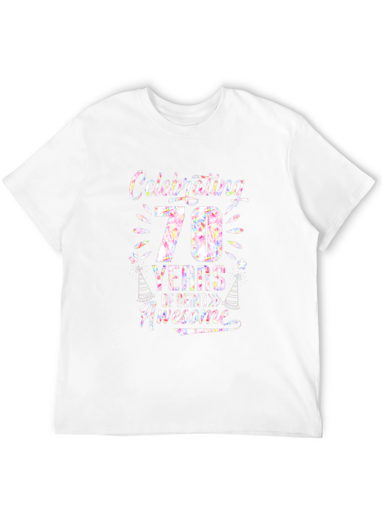 Celebrating 70 Years of Being Awesome Black T-Shirt