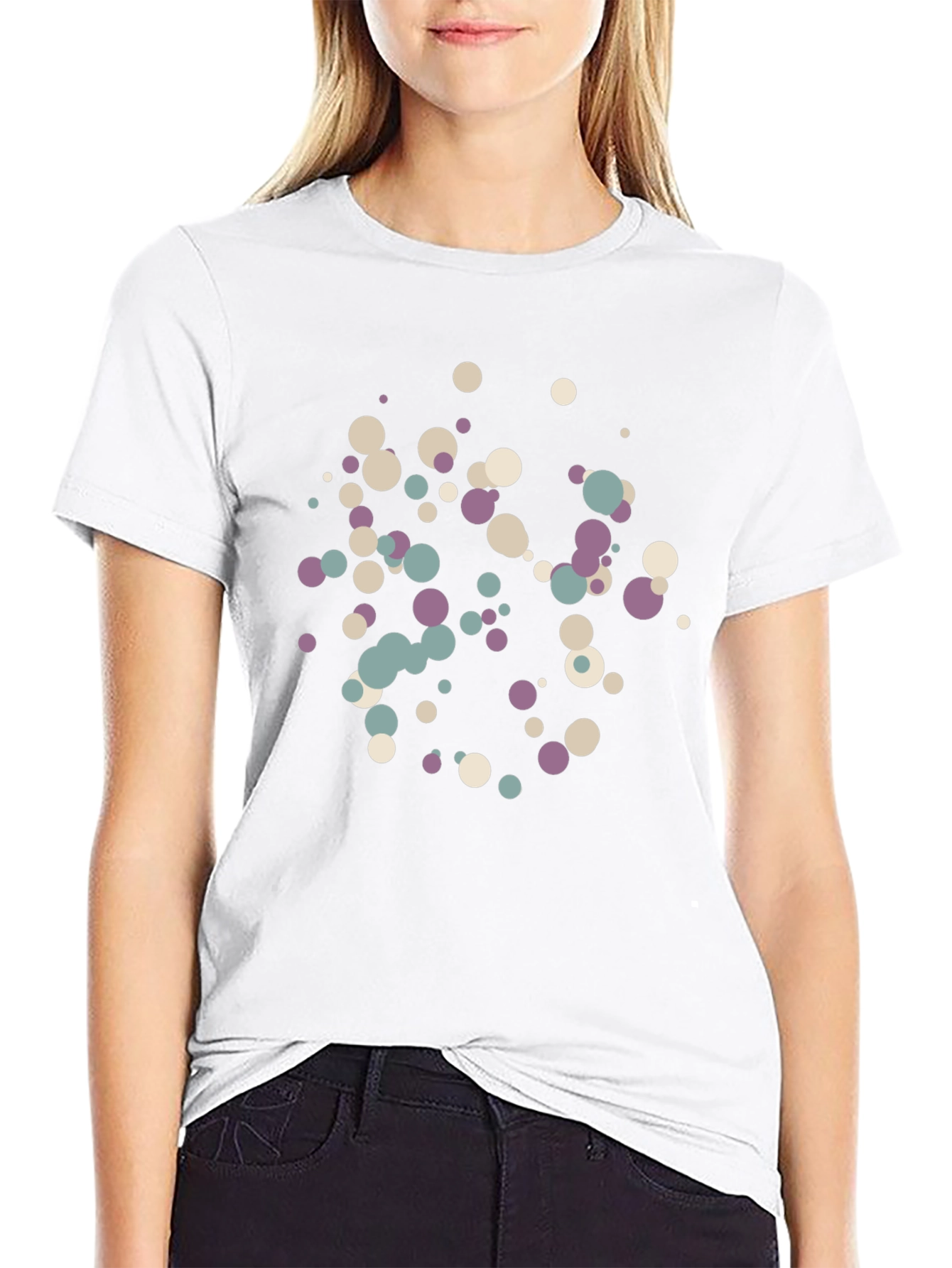 Modern Abstract Dot Pattern Tee