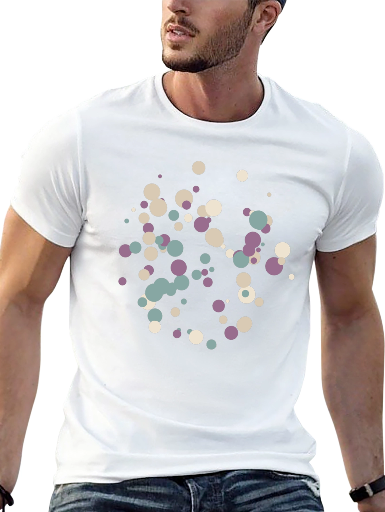 Modern Abstract Dot Pattern Tee
