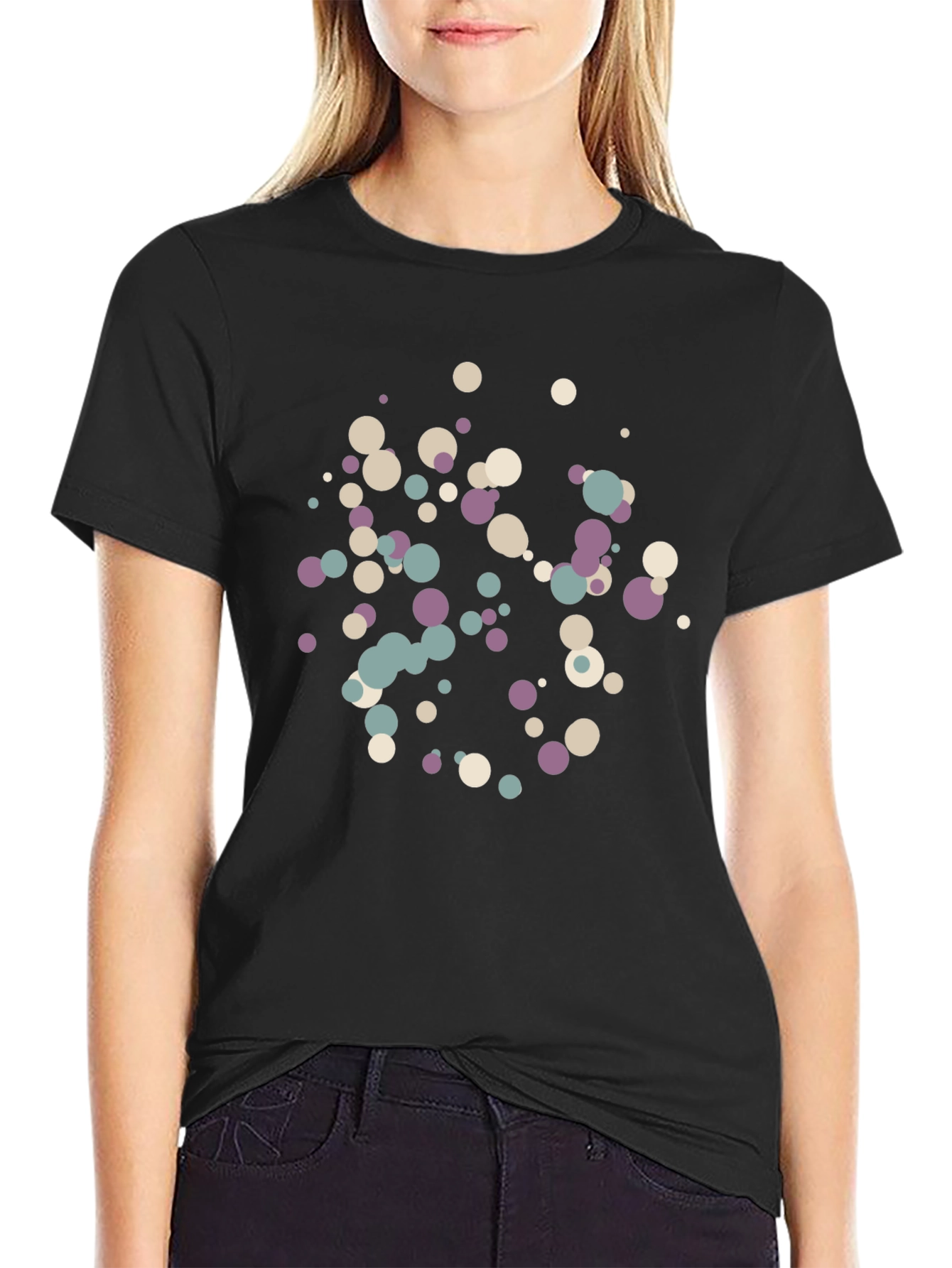 Modern Abstract Dot Pattern Tee