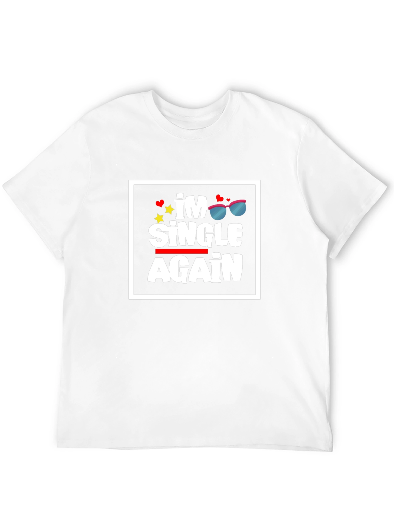 Im Single Again Graphic Tee - Black T-Shirt