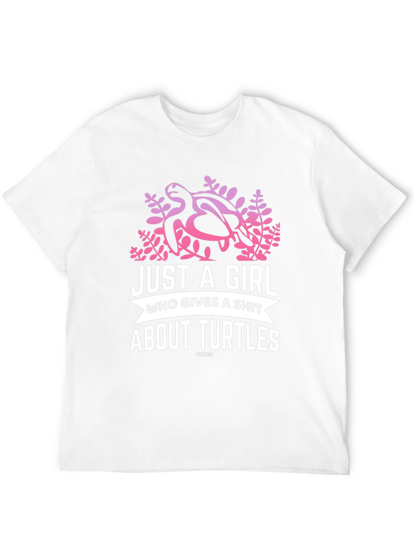 Girl Who Gives A Shit About Turtles Black T-Shirt