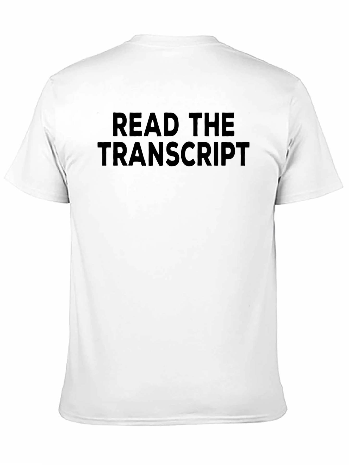 Read the Transcript Black T-Shirt