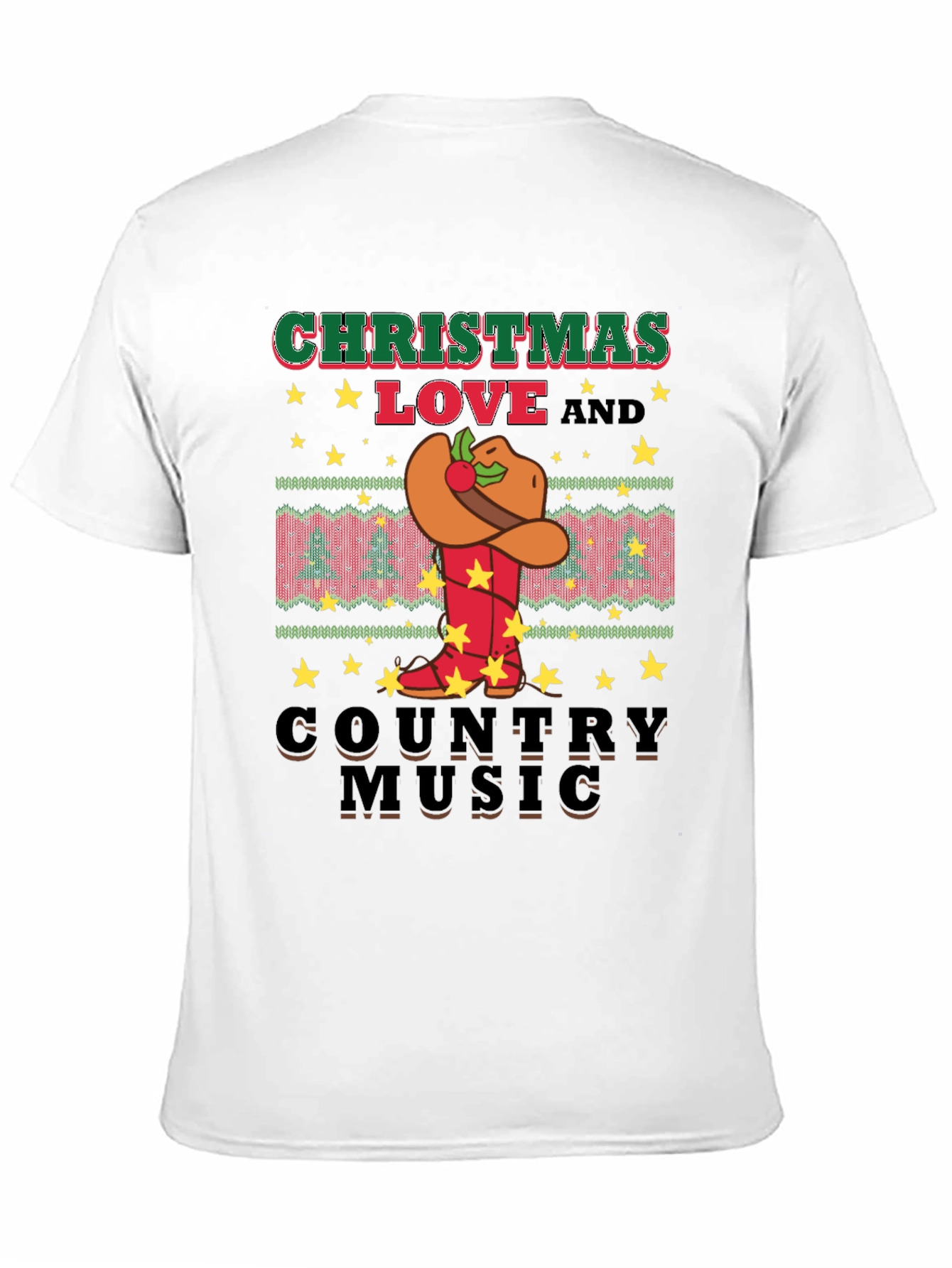 Christmas Love Country Music Graphic Tee