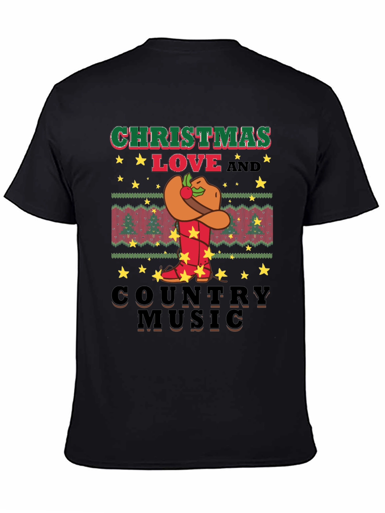 Christmas Love Country Music Graphic Tee