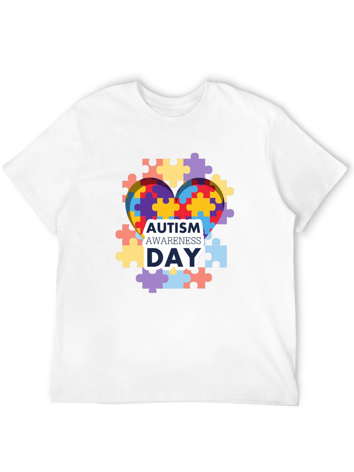Autism Awareness T-Shirt: Puzzle Heart Design
