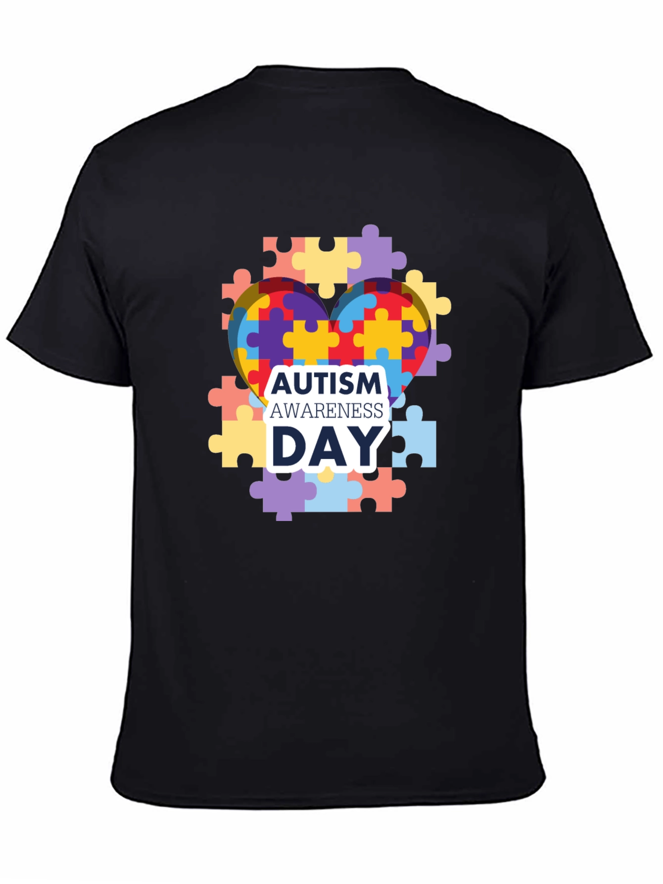 Autism Awareness T-Shirt: Puzzle Heart Design