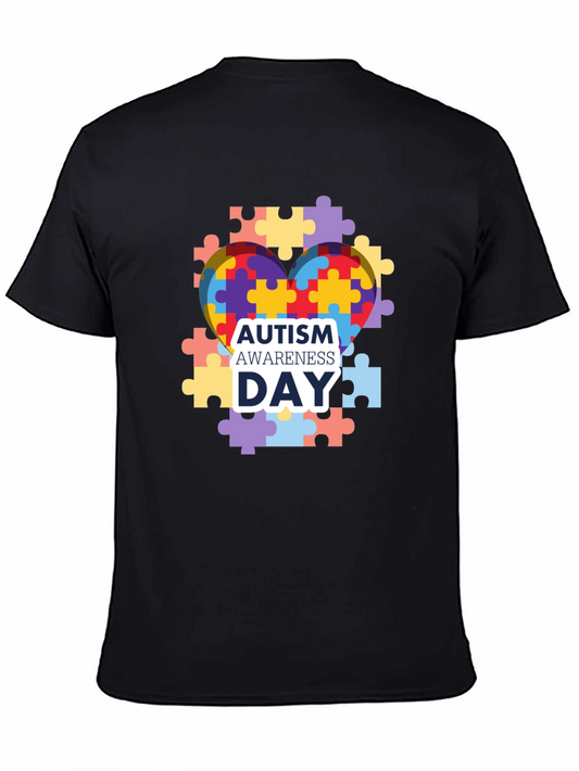 Autism Awareness T-Shirt: Puzzle Heart Design