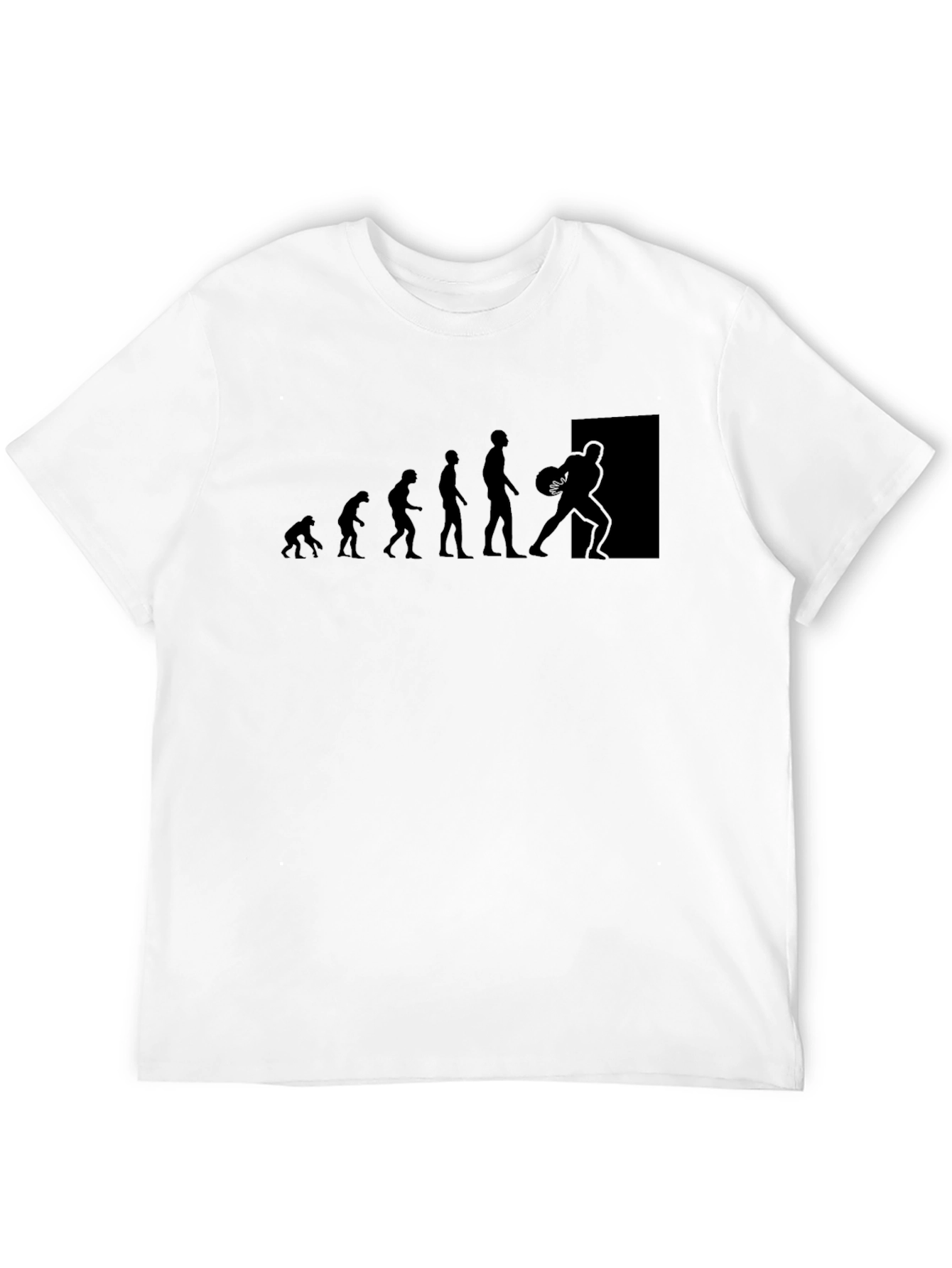 Evolution of Basketball Black T-Shirt