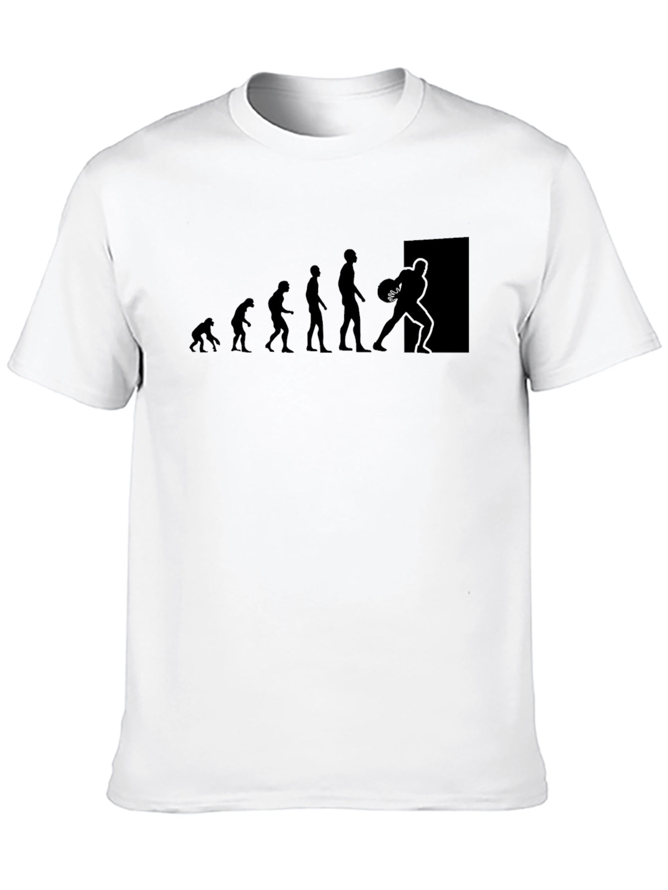 Evolution of Basketball Black T-Shirt