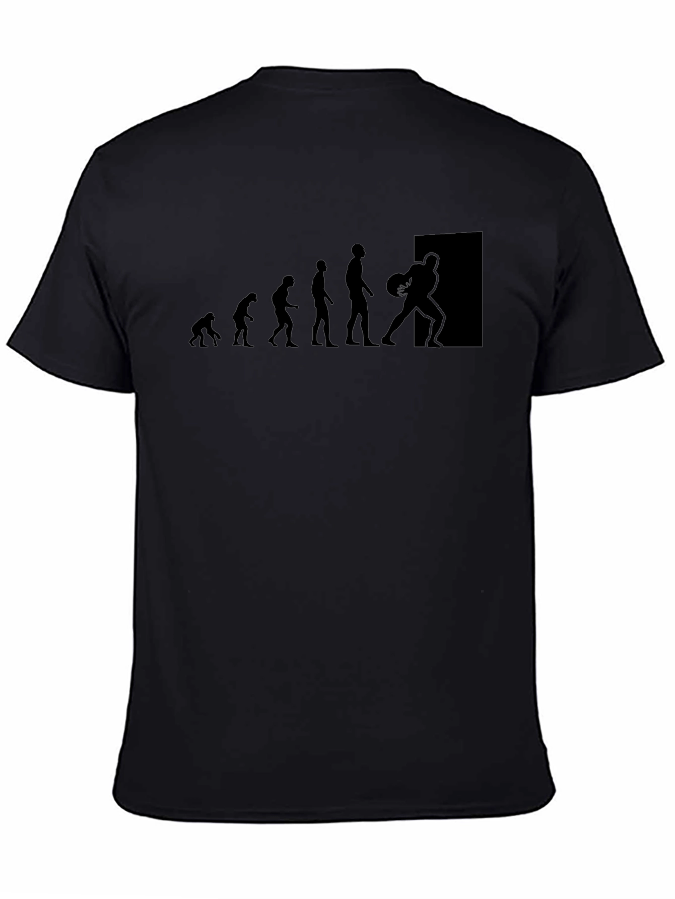 Evolution of Basketball Black T-Shirt