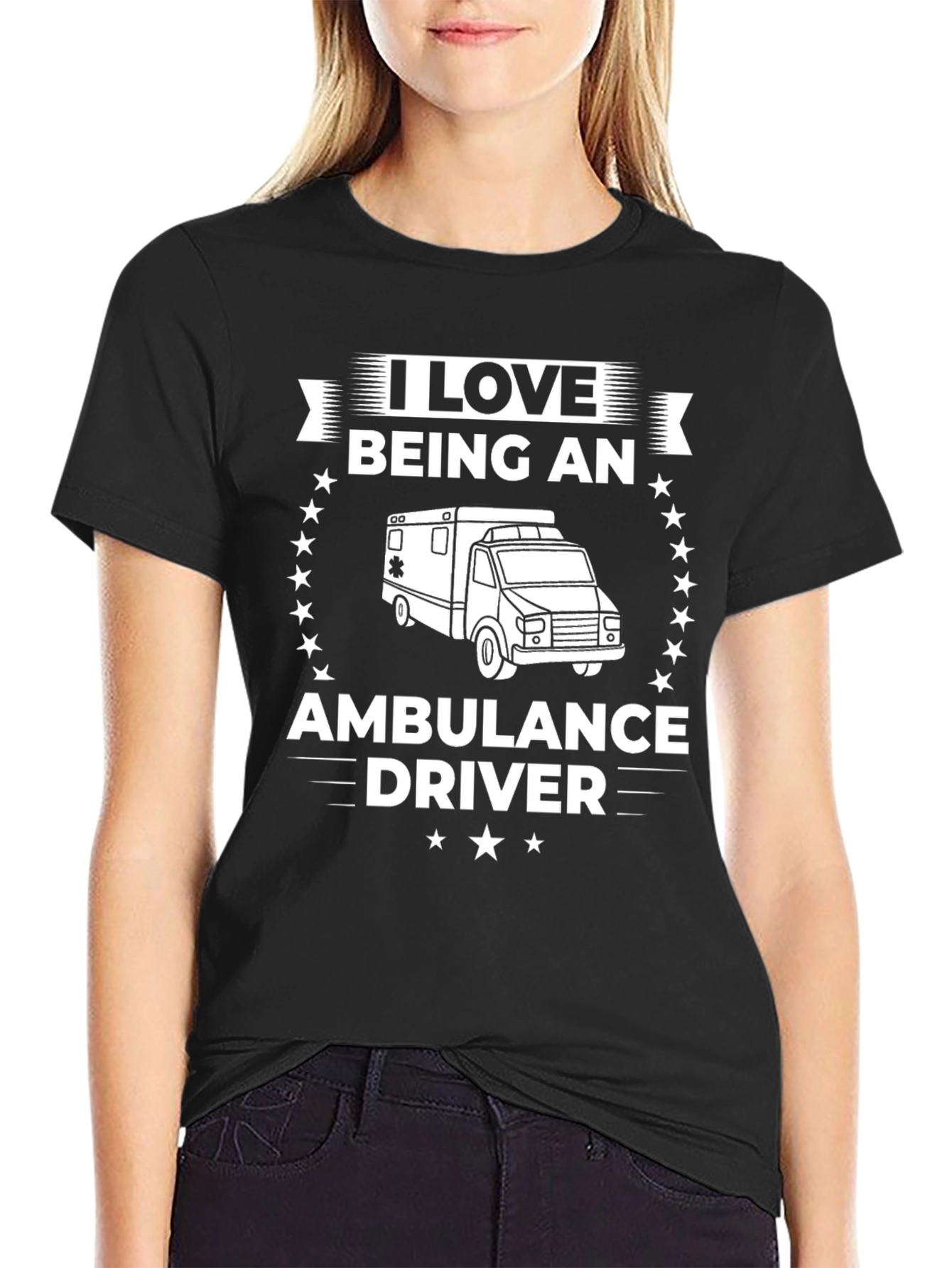 I Love Being An Ambulance Driver Graphic Tee