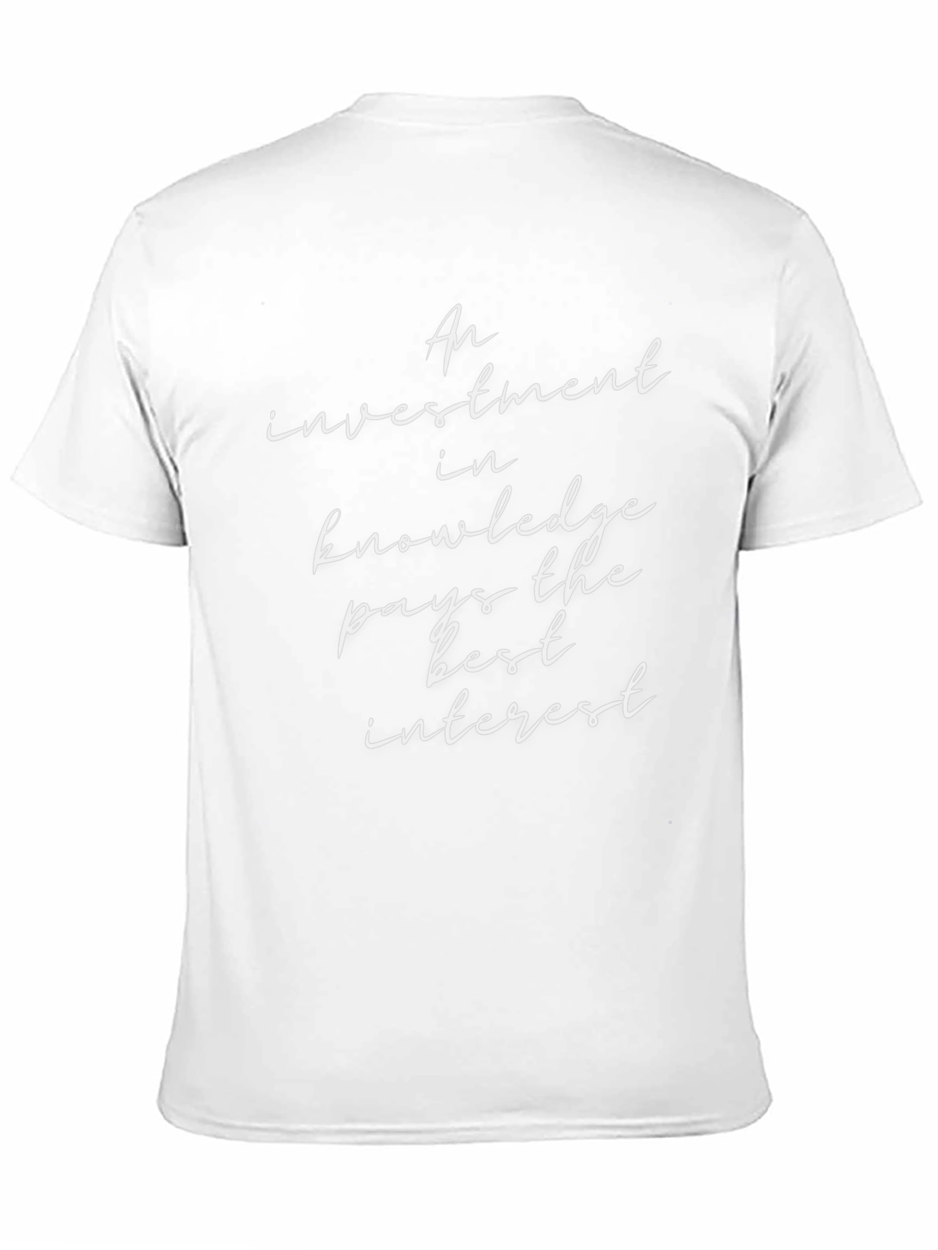 Knowledge Investment Graphic Tee