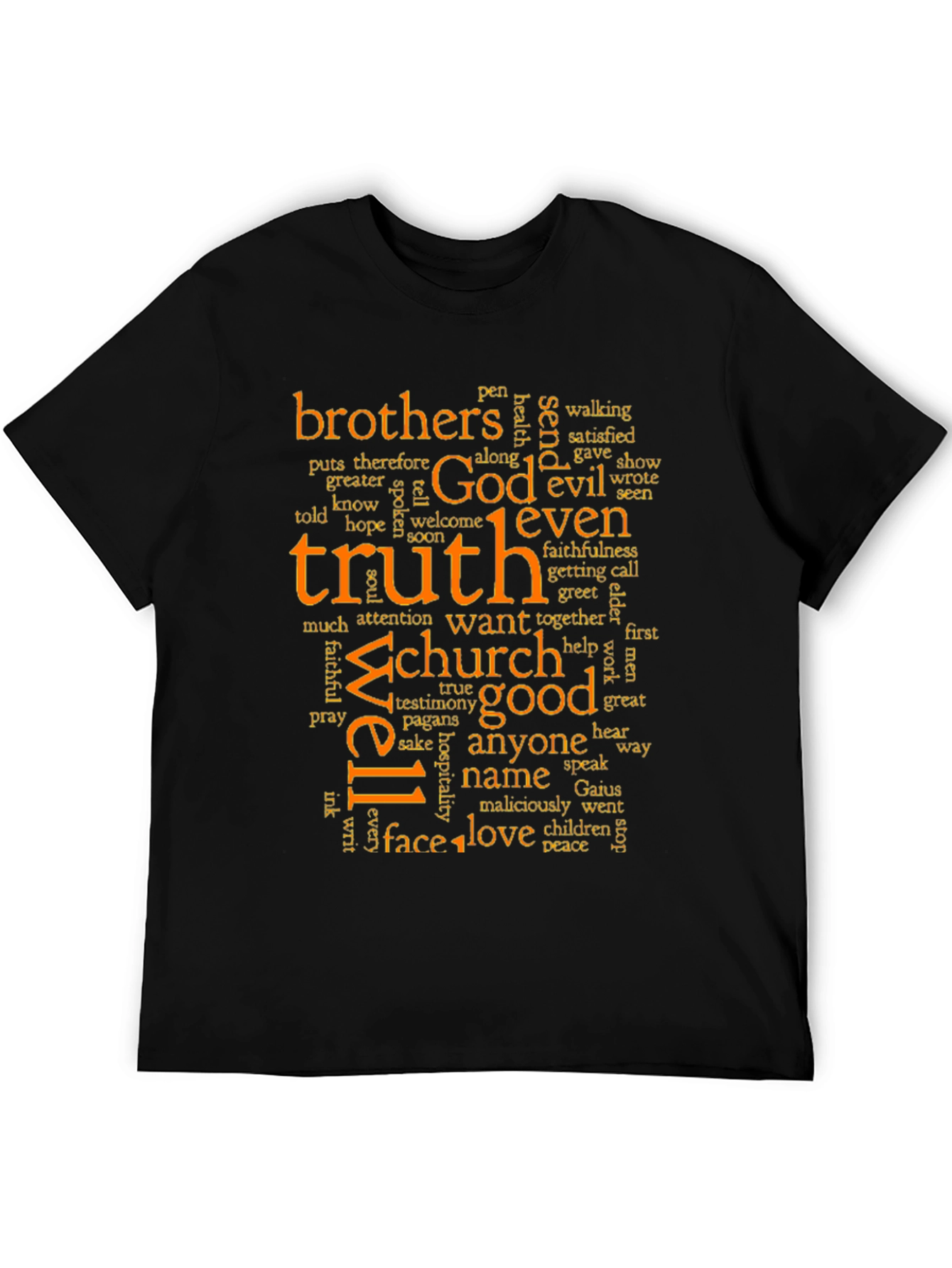 Truth & Faith Word Art Graphic T-Shirt