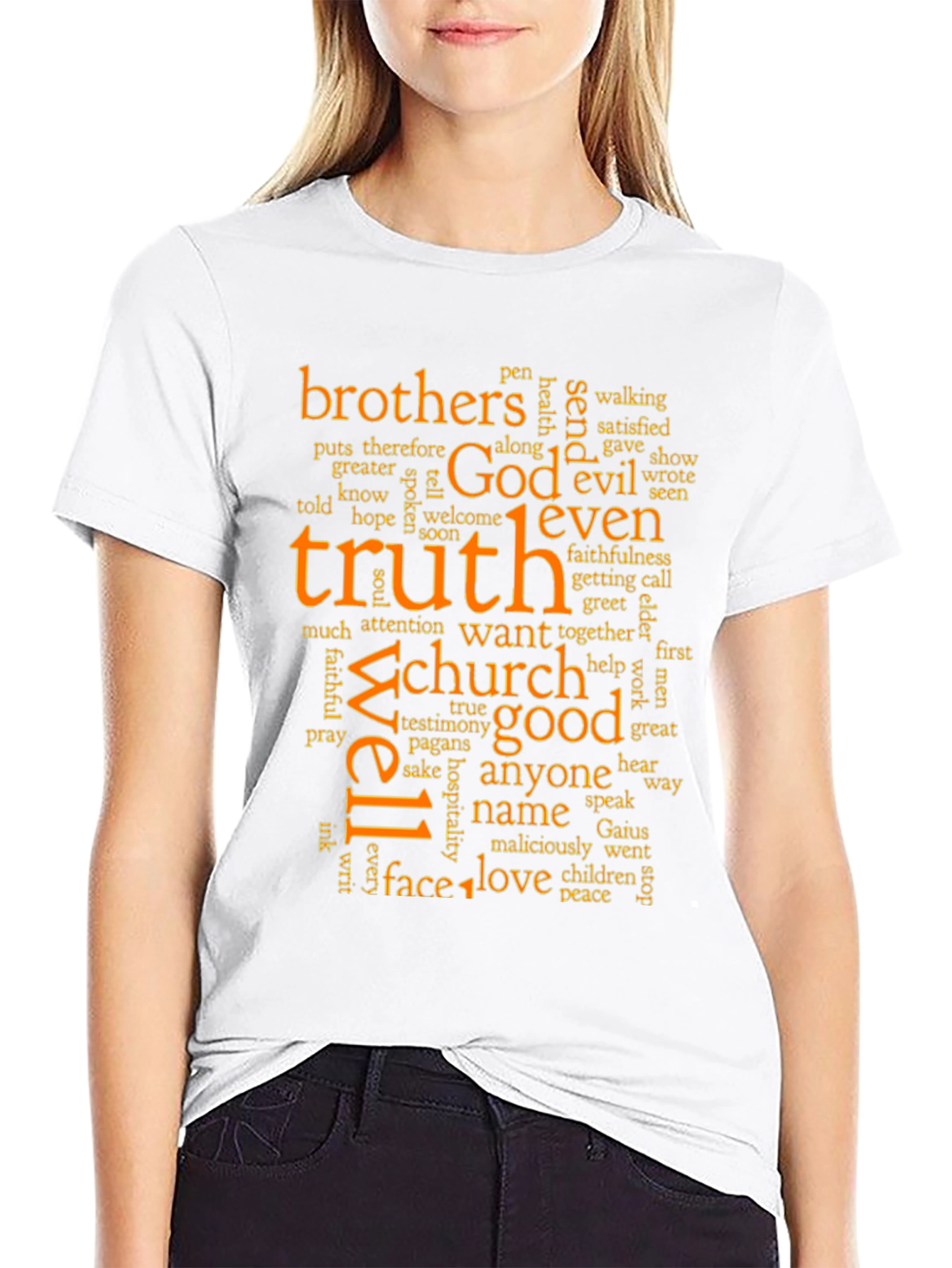 Truth & Faith Word Art Graphic T-Shirt