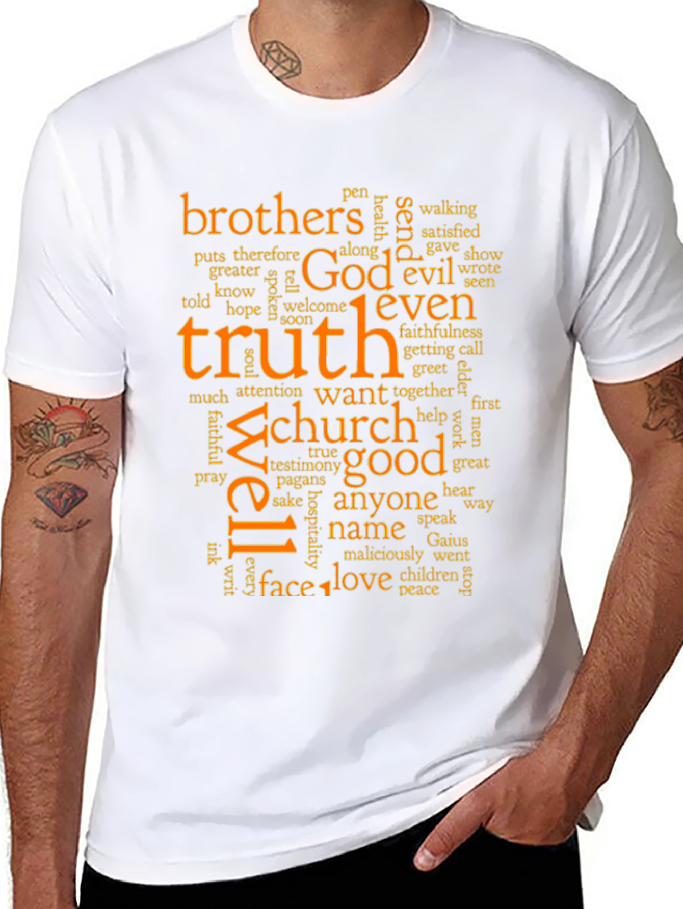 Truth & Faith Word Art Graphic T-Shirt
