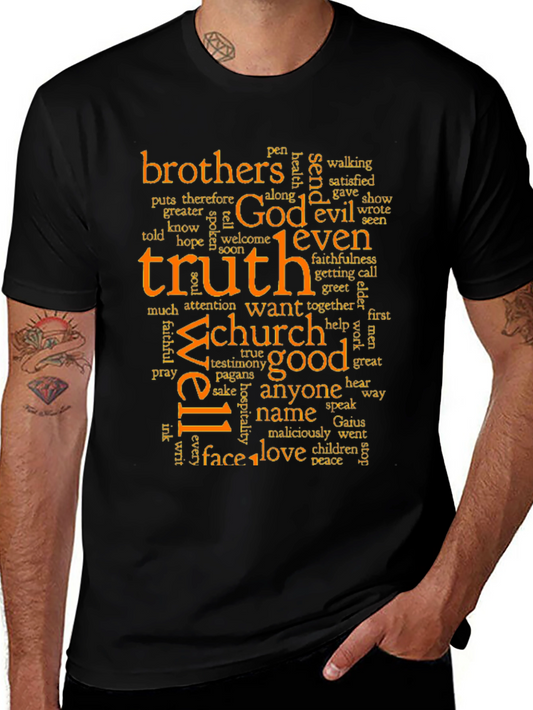 Truth & Faith Word Art Graphic T-Shirt
