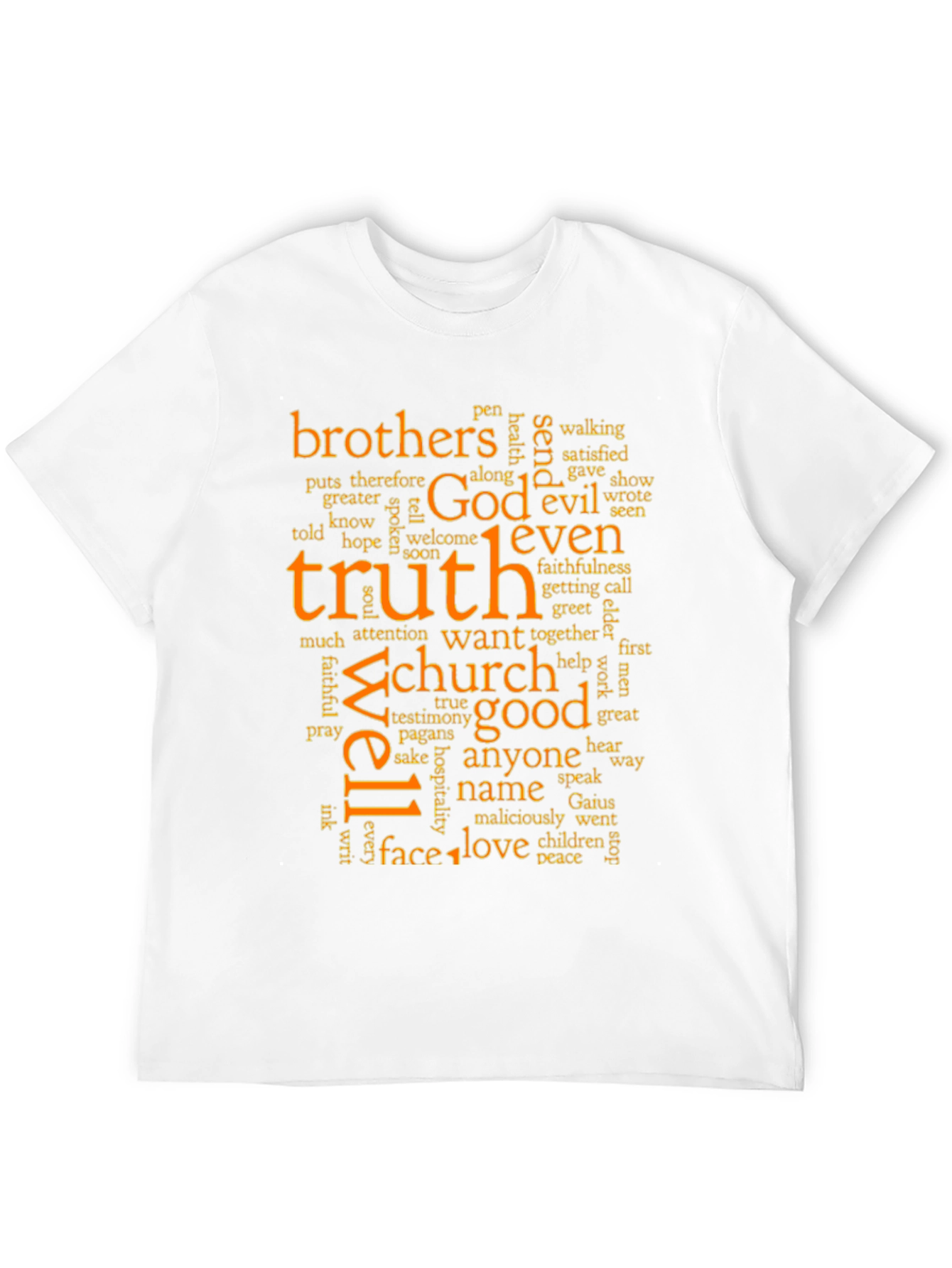 Truth & Faith Word Art Graphic T-Shirt