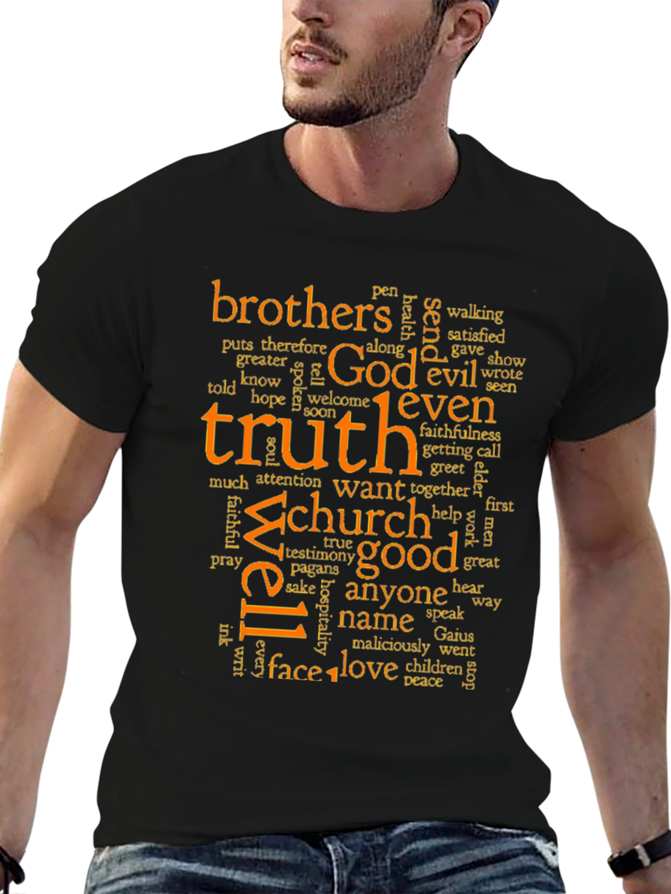 Truth & Faith Word Art Graphic T-Shirt