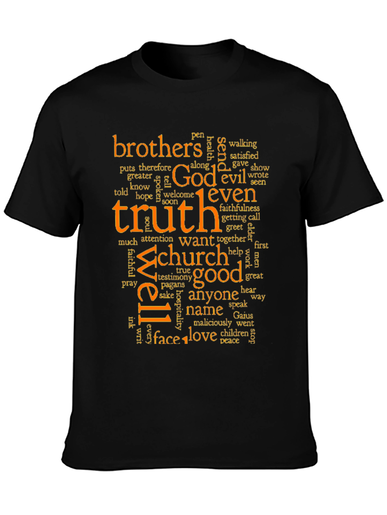 Truth & Faith Word Art Graphic T-Shirt