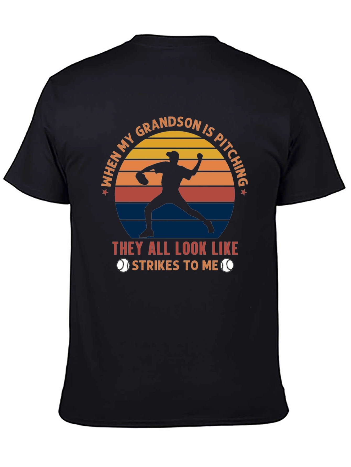 Grandson Pitching Baseball T-Shirt