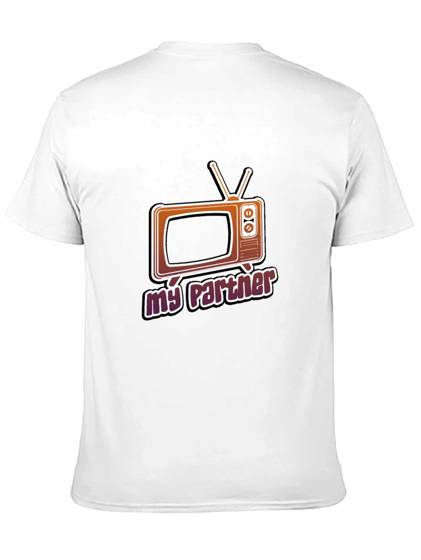 Retro TV Partner Graphic Tee - Black
