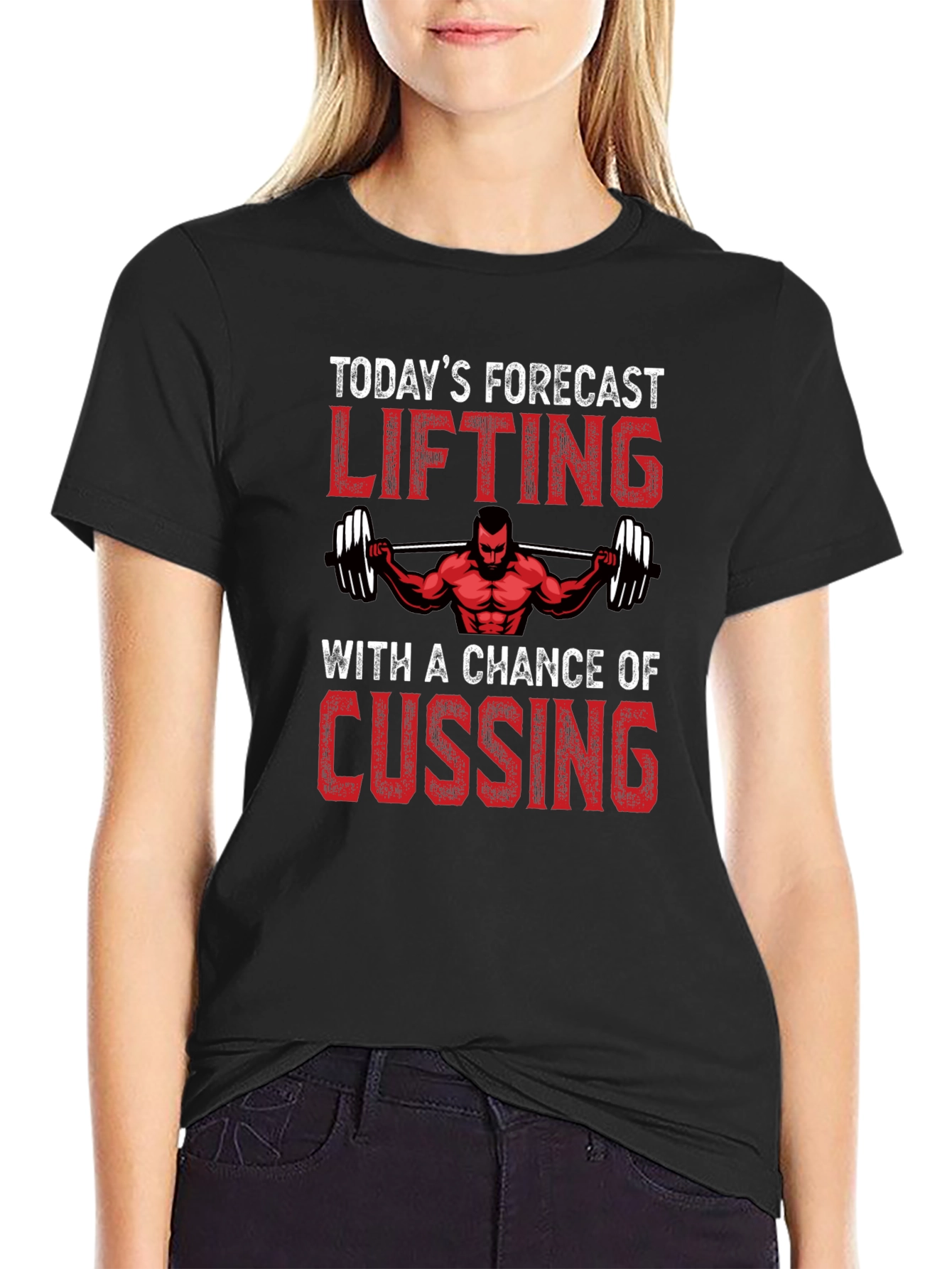 Lifting Forecast T-Shirt - Gym Motivation