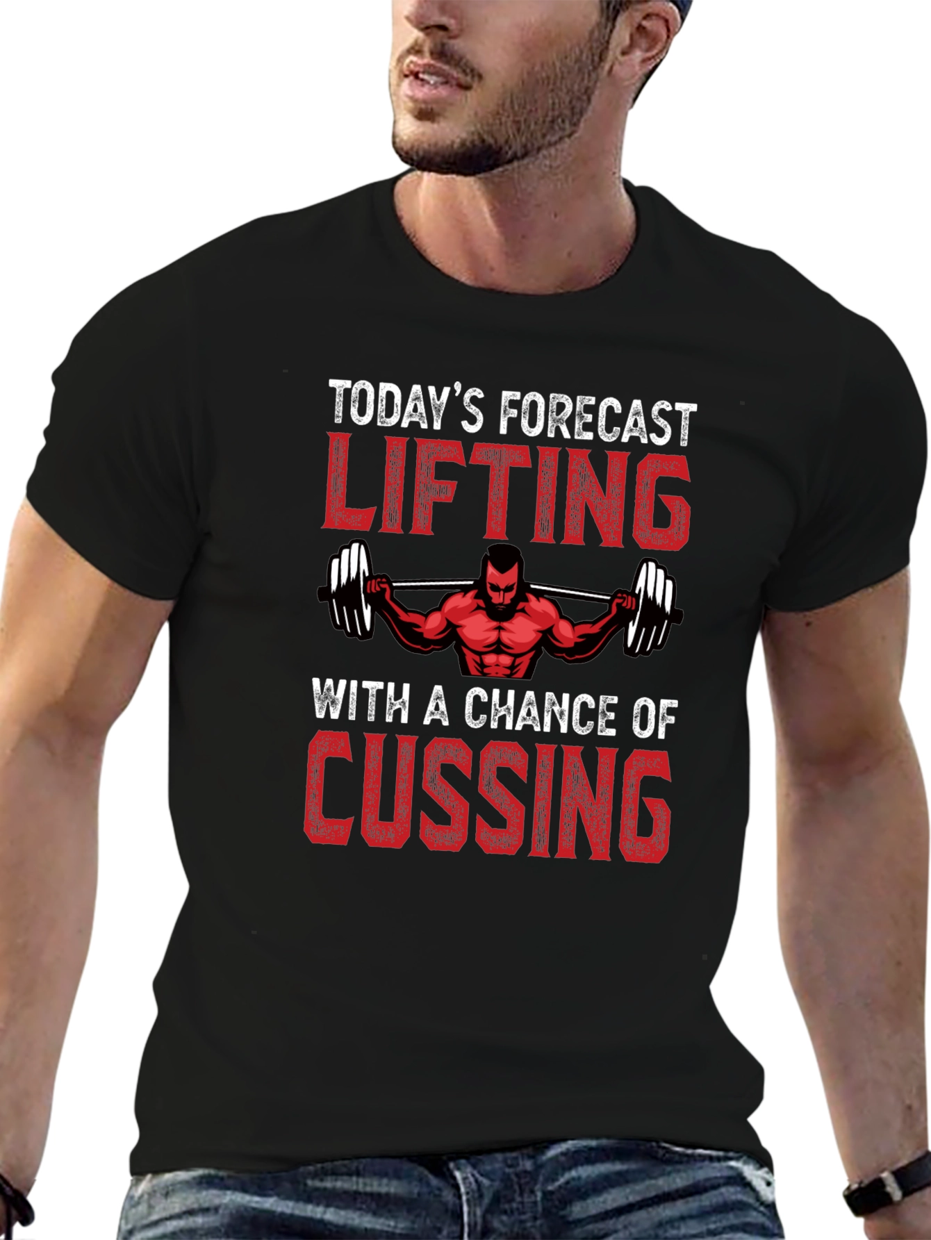 Lifting Forecast T-Shirt - Gym Motivation
