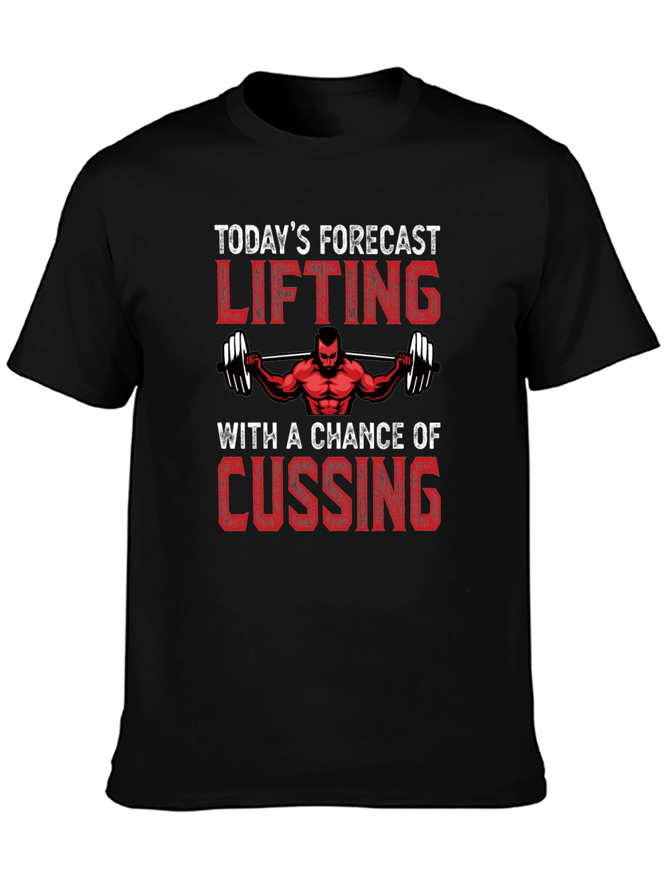 Lifting Forecast T-Shirt - Gym Motivation