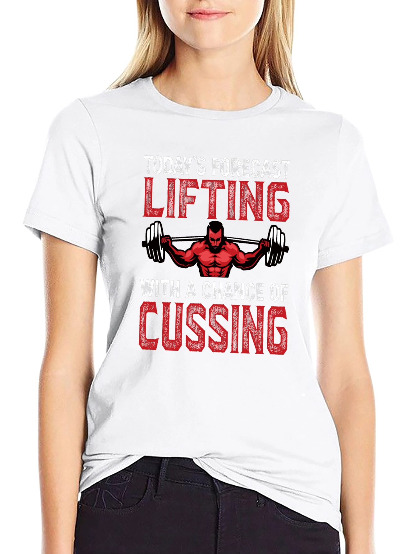 Lifting Forecast T-Shirt - Gym Motivation