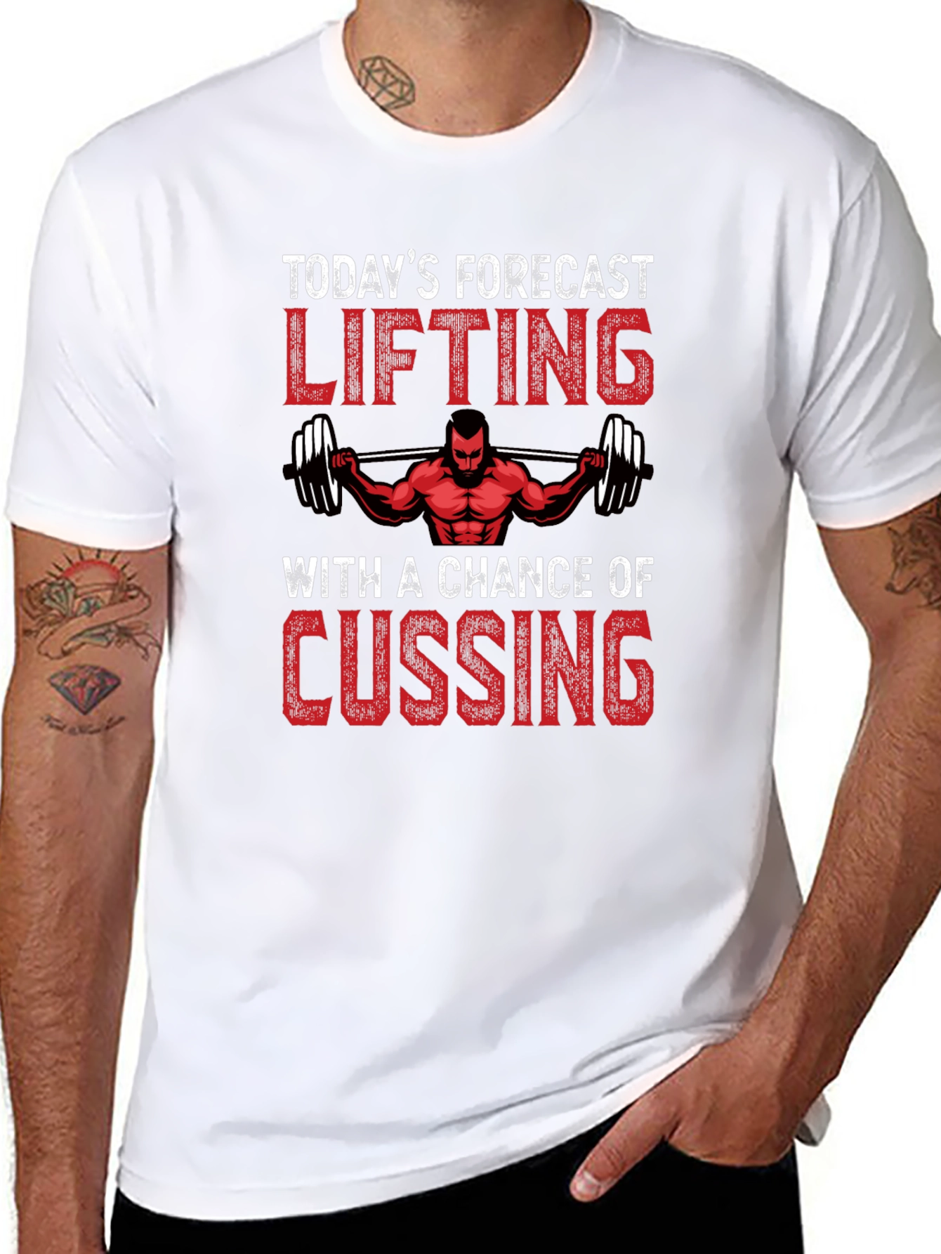 Lifting Forecast T-Shirt - Gym Motivation