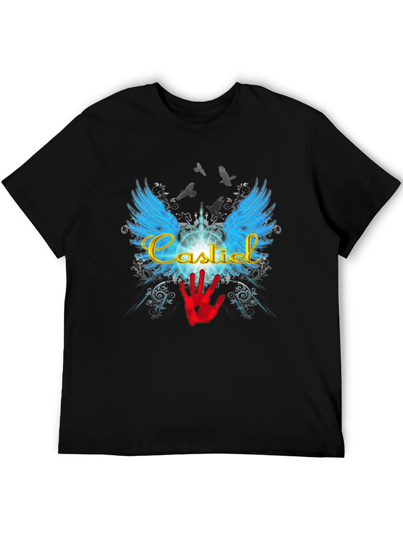 Castiel Wings Graphic T-Shirt - Supernatural Inspired Tee