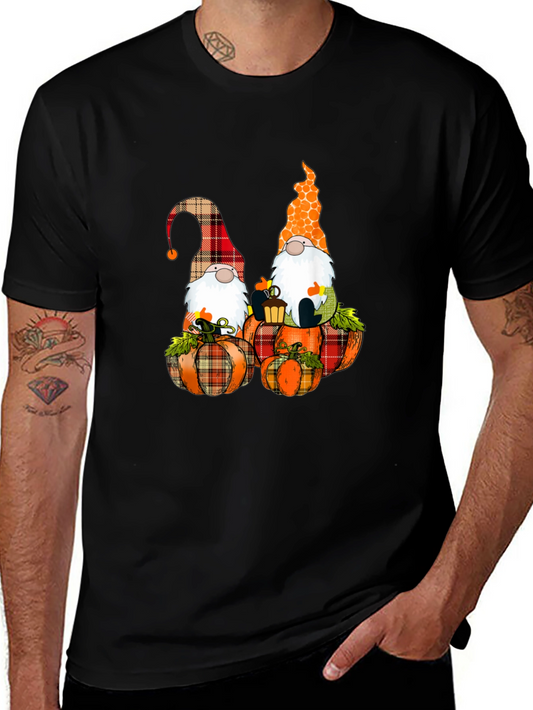 Fall Gnomes on Pumpkins Graphic Tee
