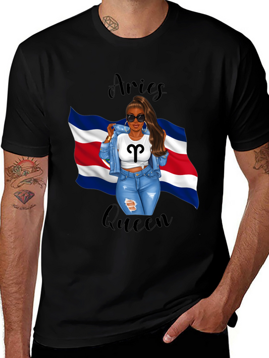 Aries Queen Black T-Shirt