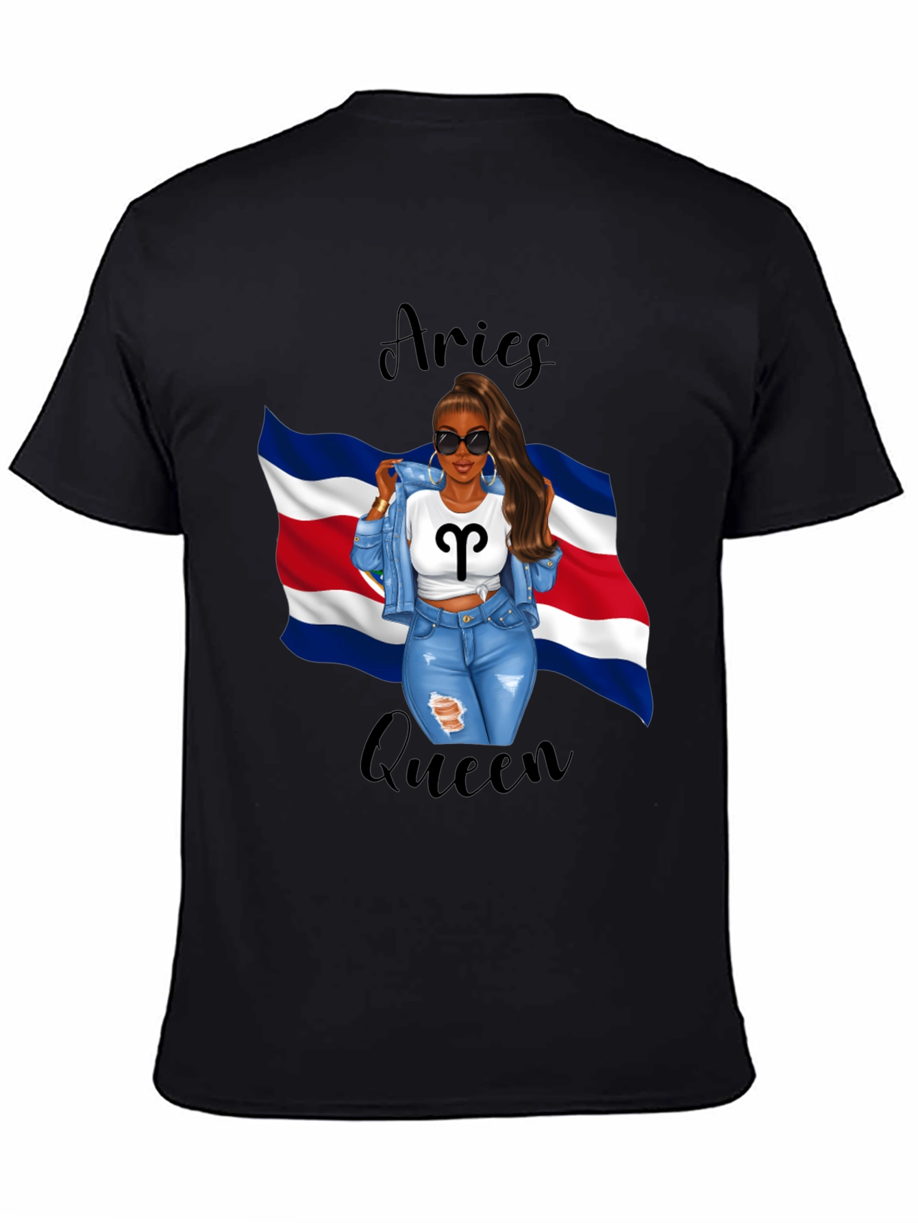 Aries Queen Black T-Shirt