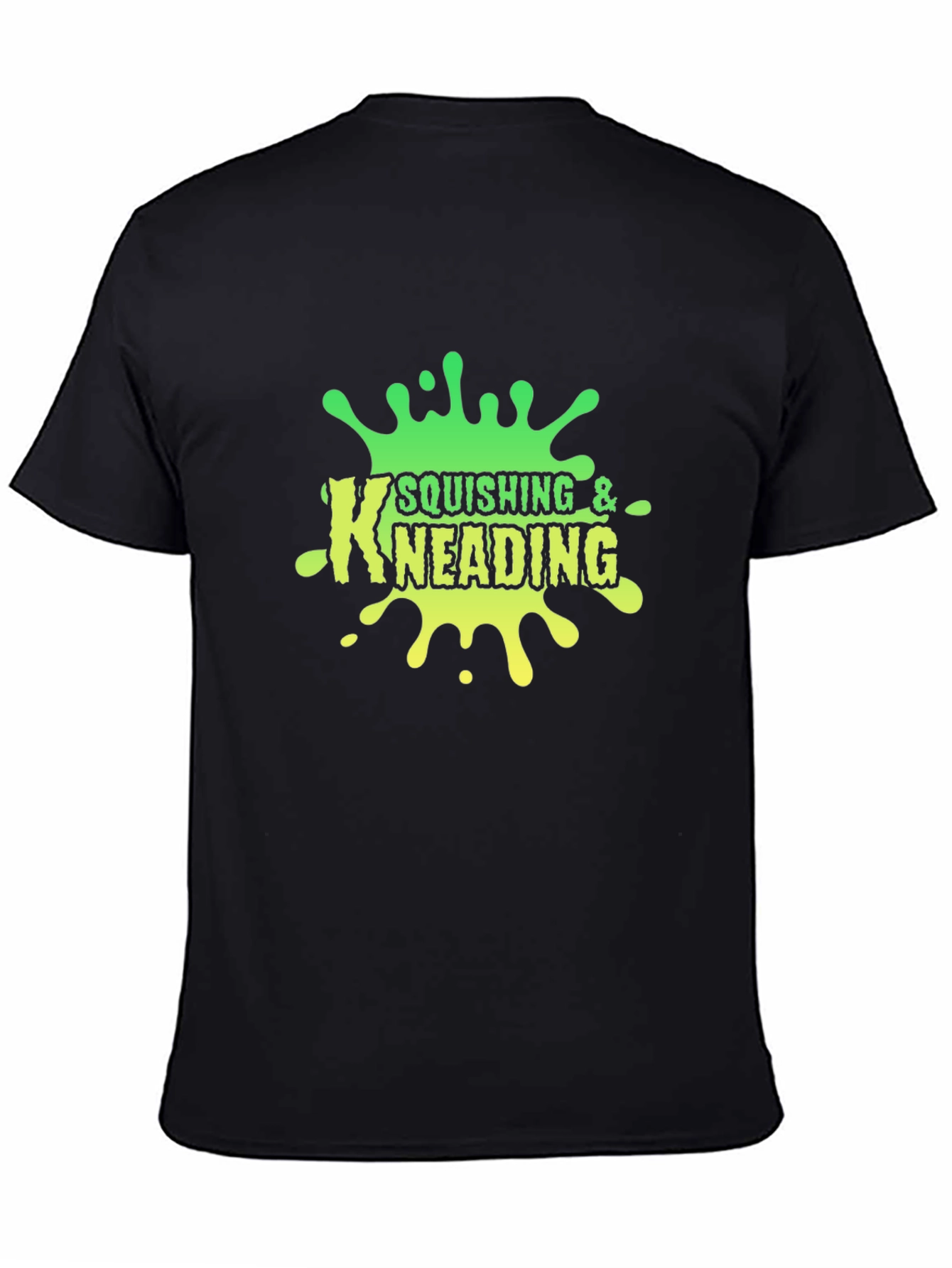 Squishing & Kneading Black Graphic Tee