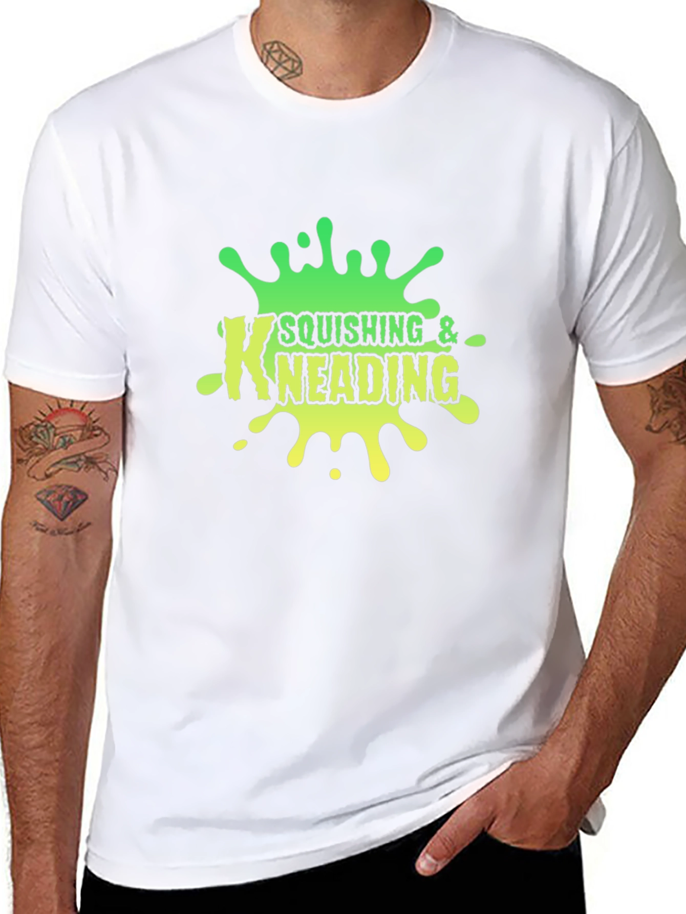 Squishing & Kneading Black Graphic Tee