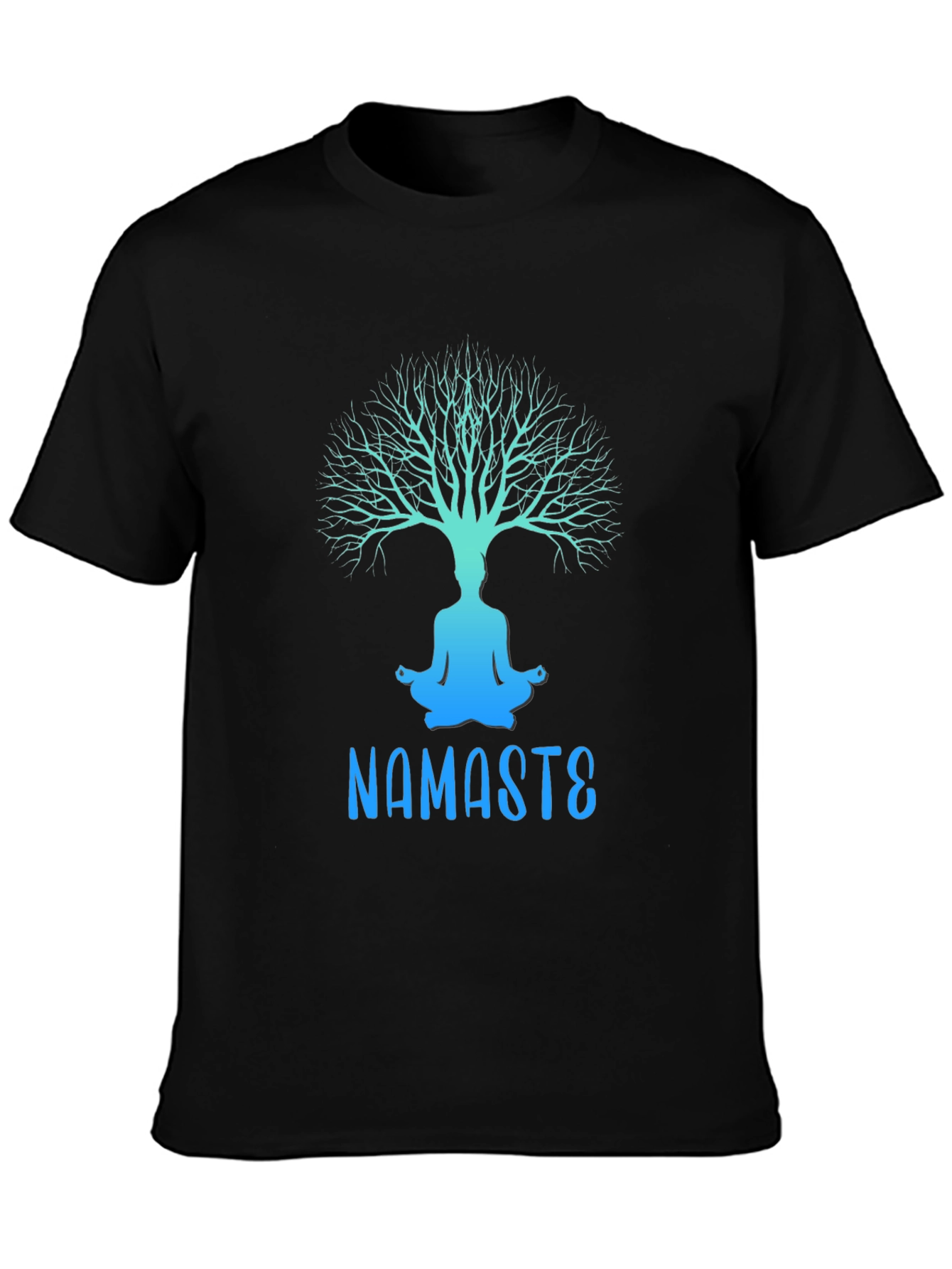 Namaste Yoga Tree Graphic Tee - Relaxed Fit